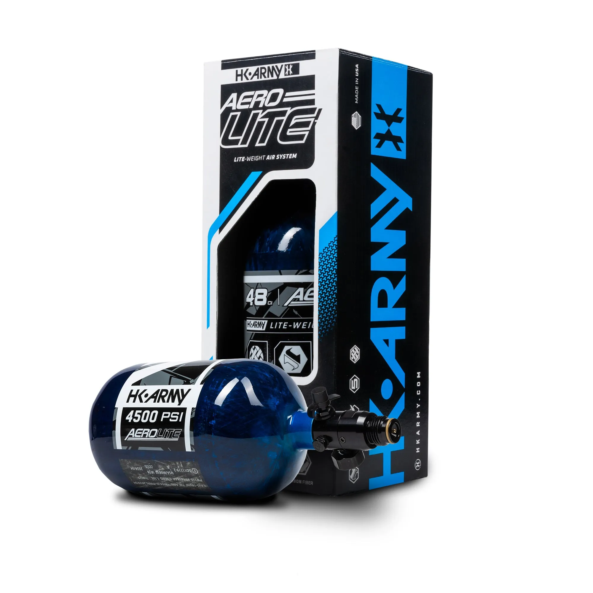 AeroLite Carbon Fiber Tank - 48ci / 4500psi  - Blue