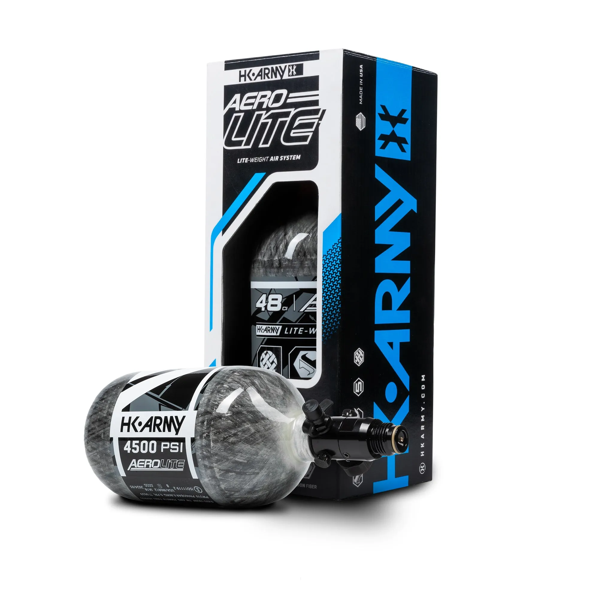 AeroLite Carbon Fiber Tank - 48ci / 4500psi  - Clear