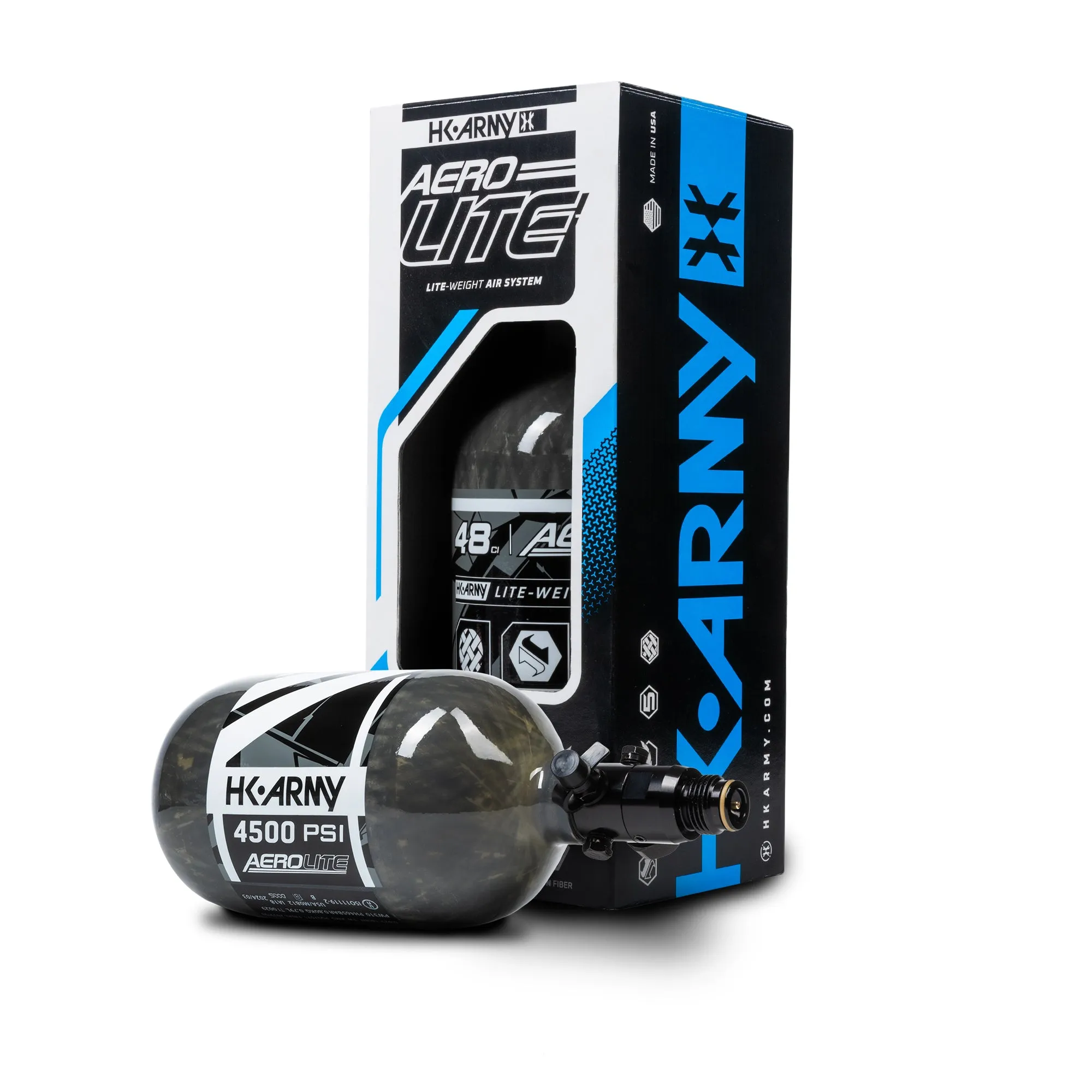 AeroLite Carbon Fiber Tank - 48ci / 4500psi  - Smoke