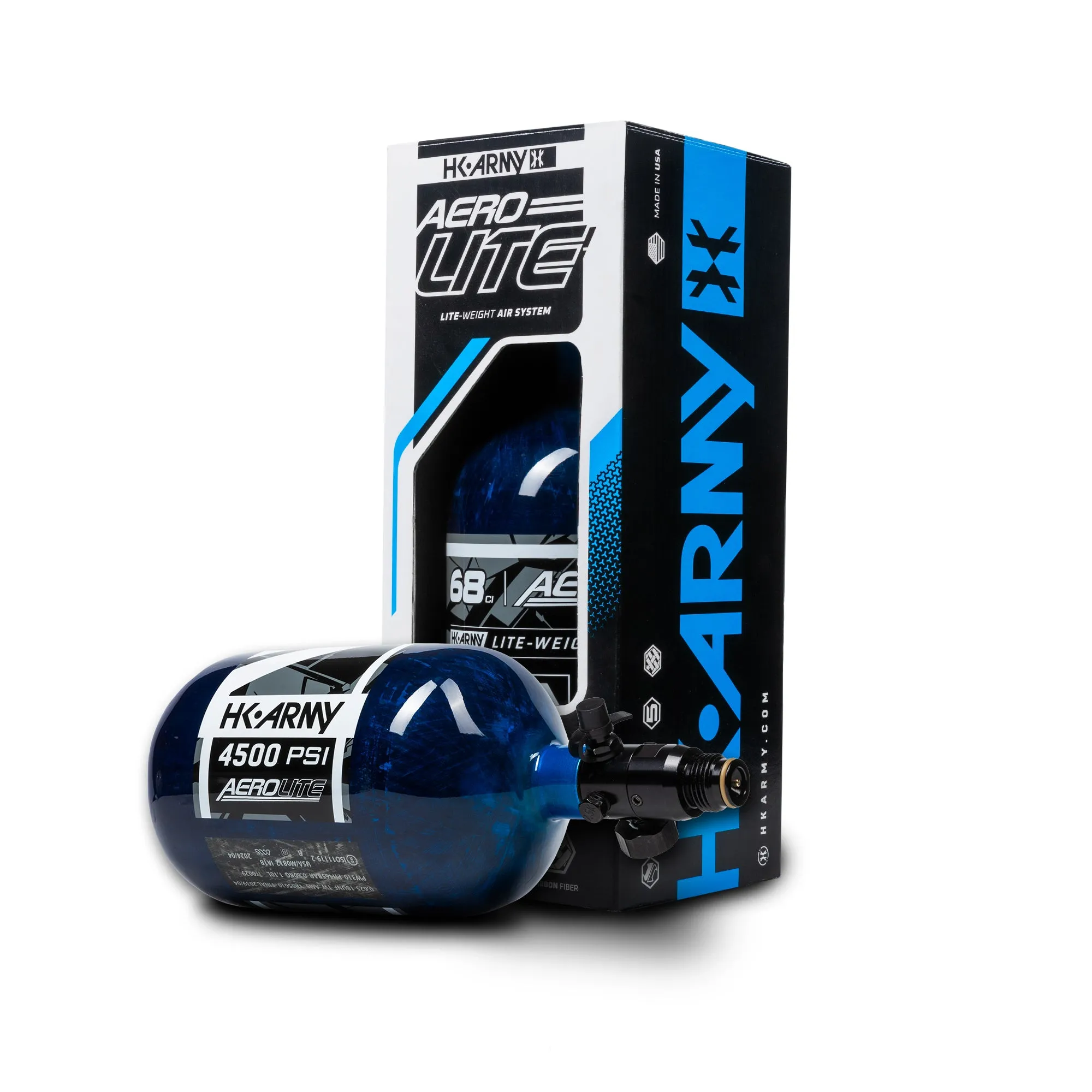 AeroLite Carbon Fiber Tank - 68ci / 4500psi  - Blue