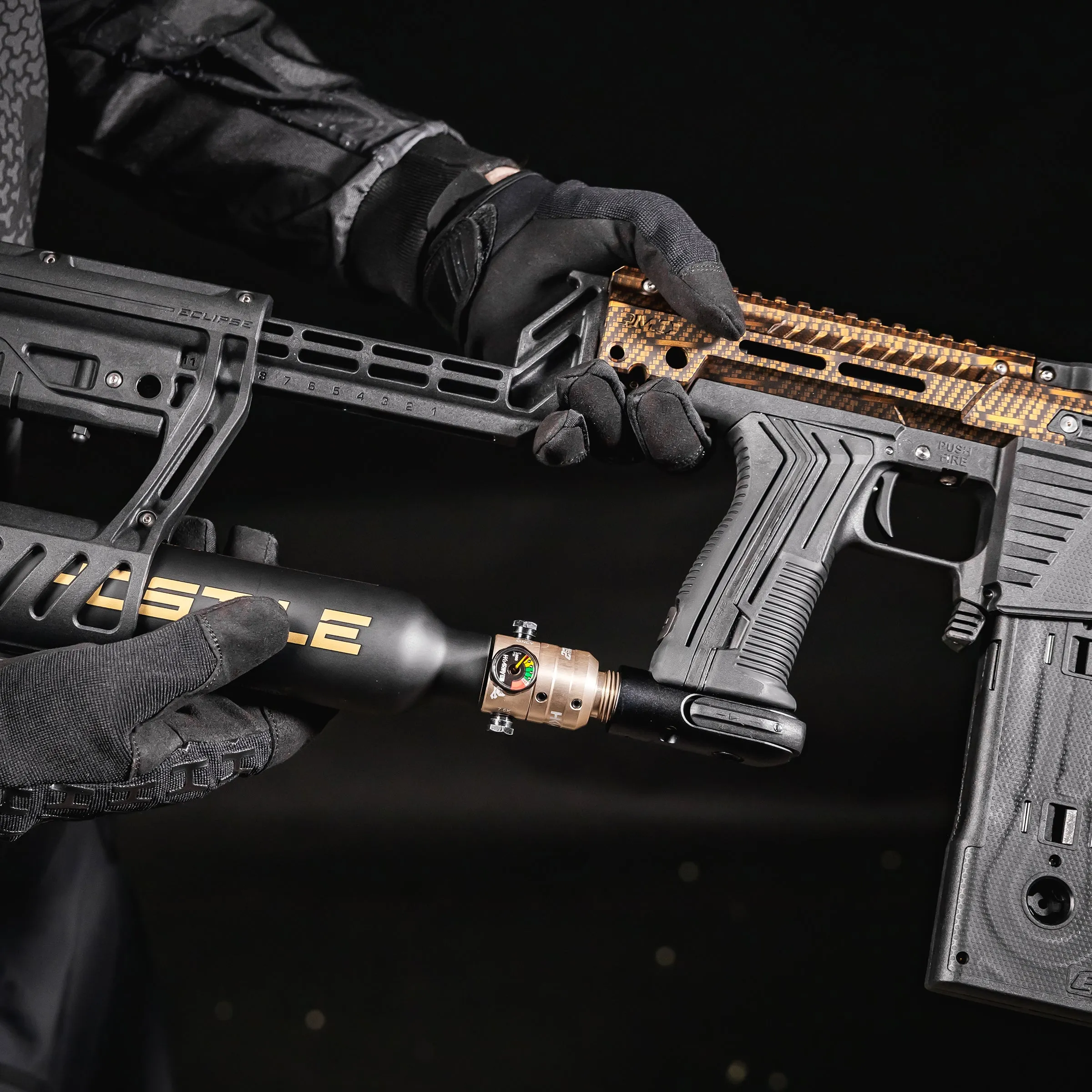 Alpha Air - 15ci/4500psi GOLD PRO Air System - Hostile Prestige