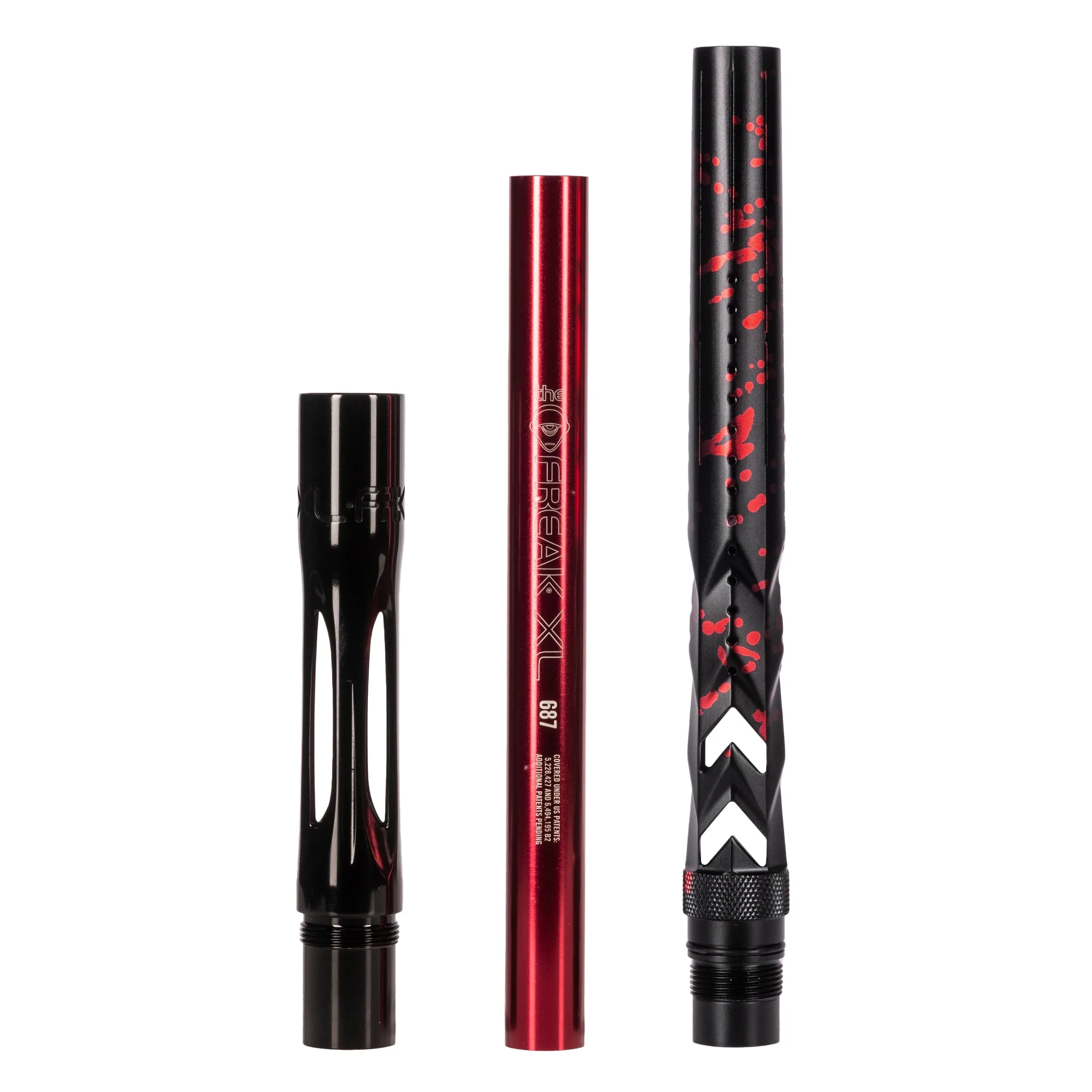 FXL Elite Fossil Barrel Tip - Dust Black/Red Splash