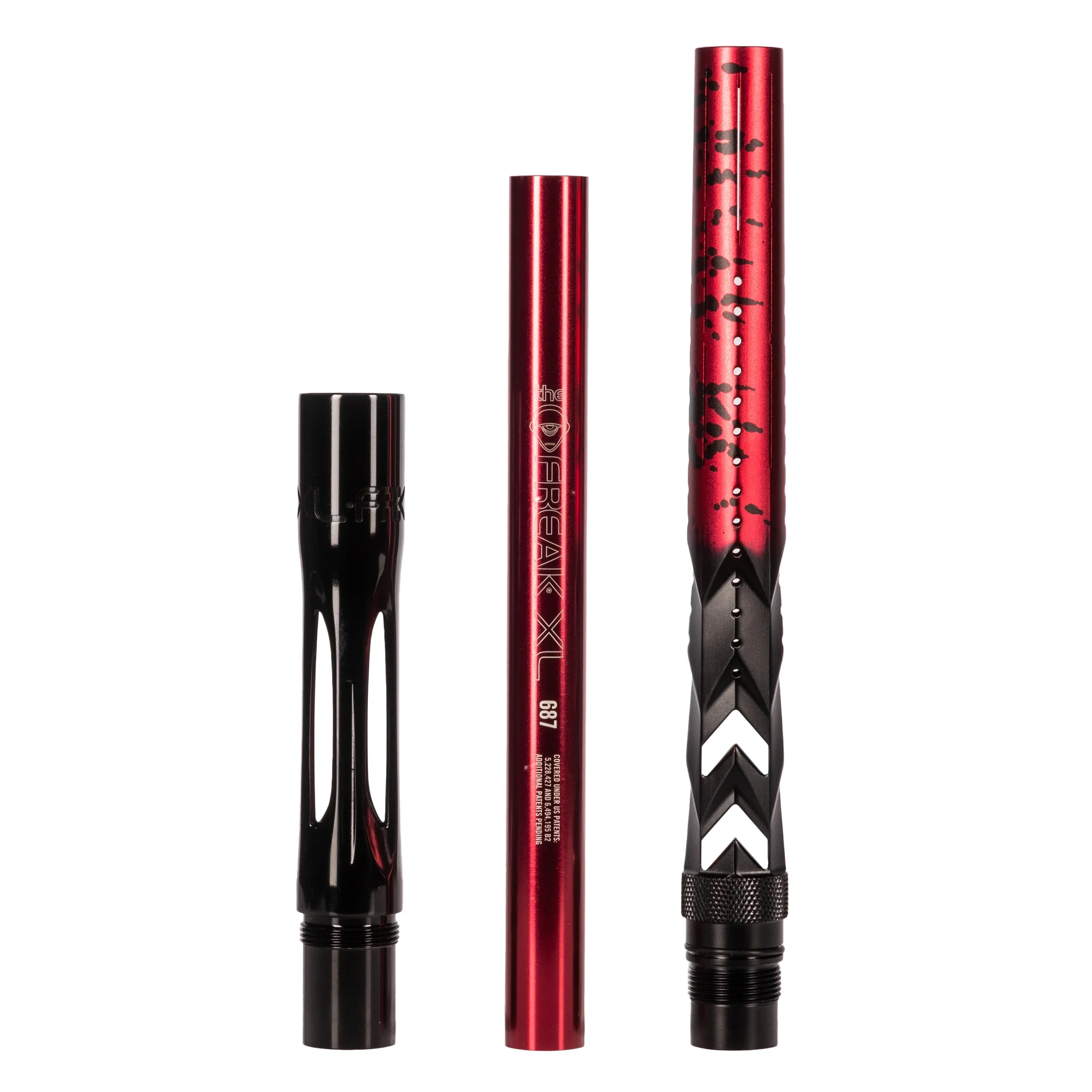 FXL Elite Fossil Barrel Tip - Fade Red/ Black Splash