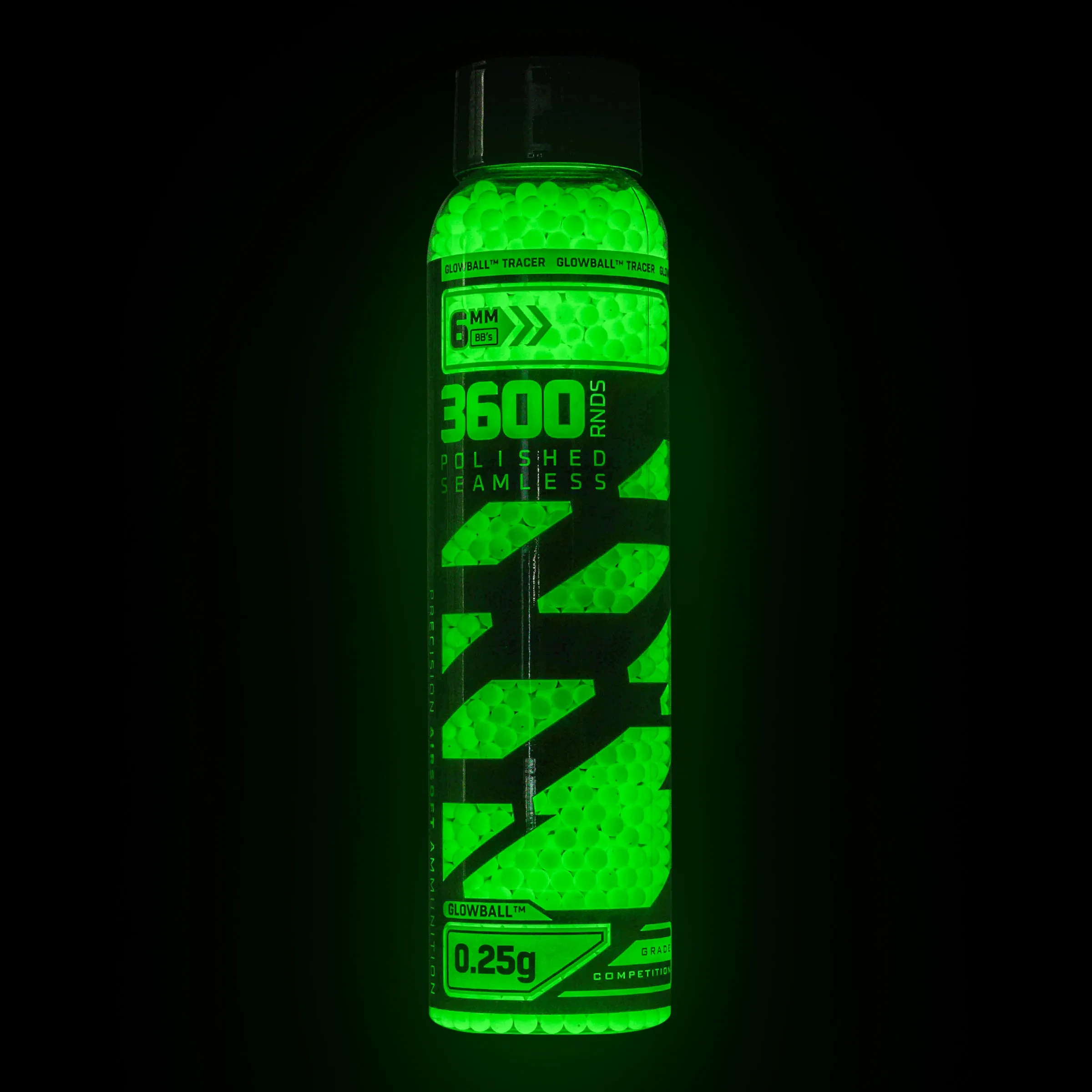 Glowball Tracer .25g BB's - 3600ct - Green