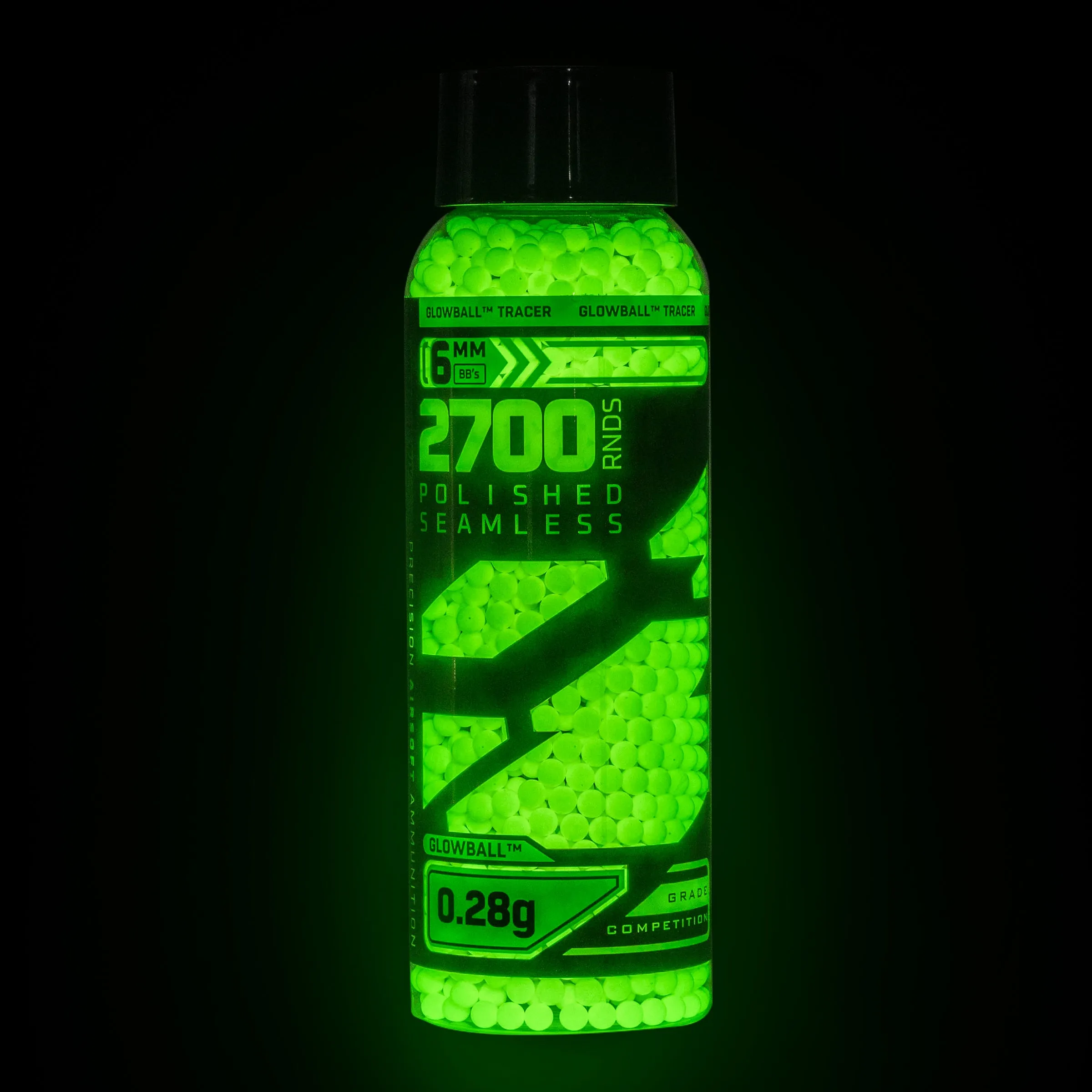 Glowball Tracer .28g BB's - 2700ct - Green