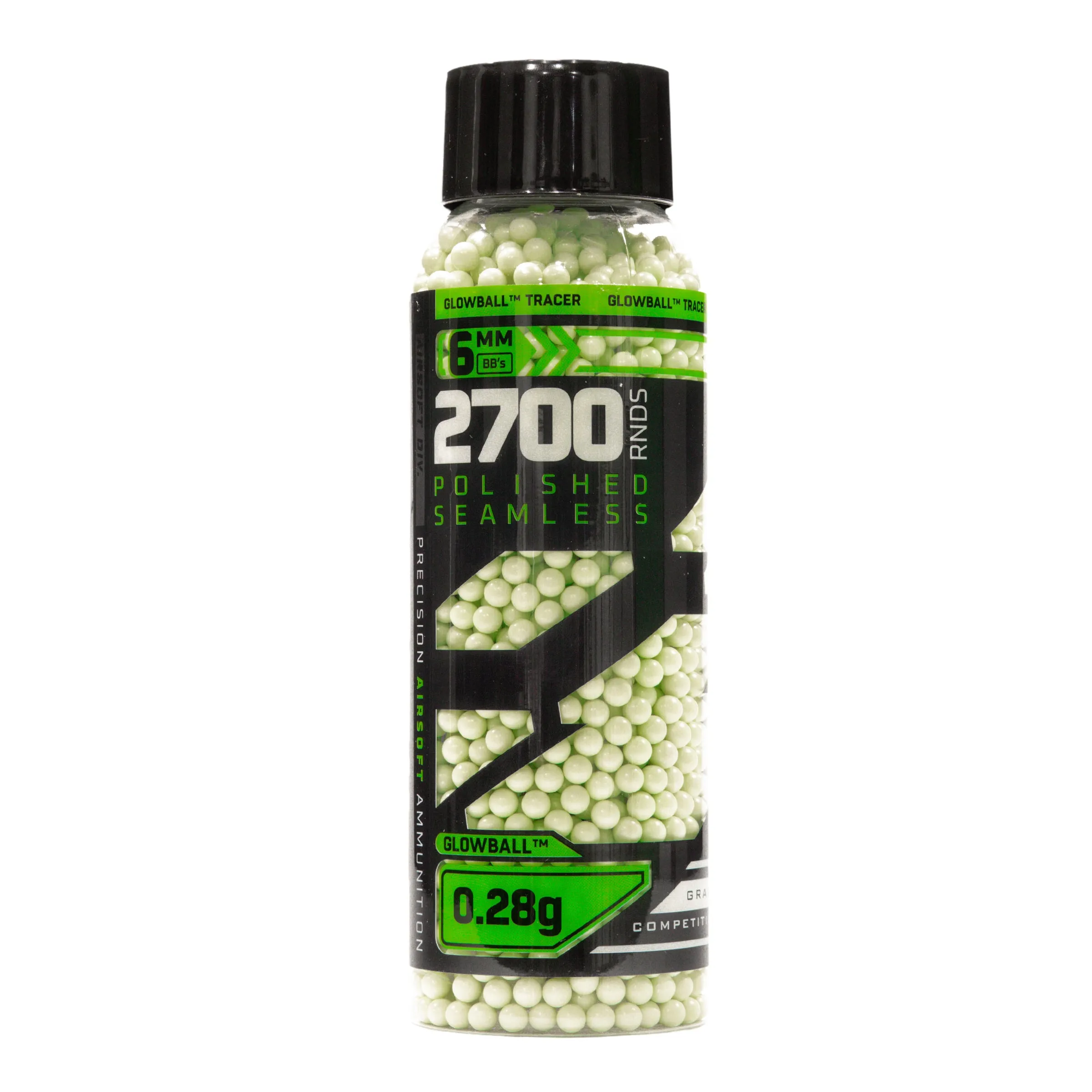 Glowball Tracer .28g BB's - 2700ct - Green