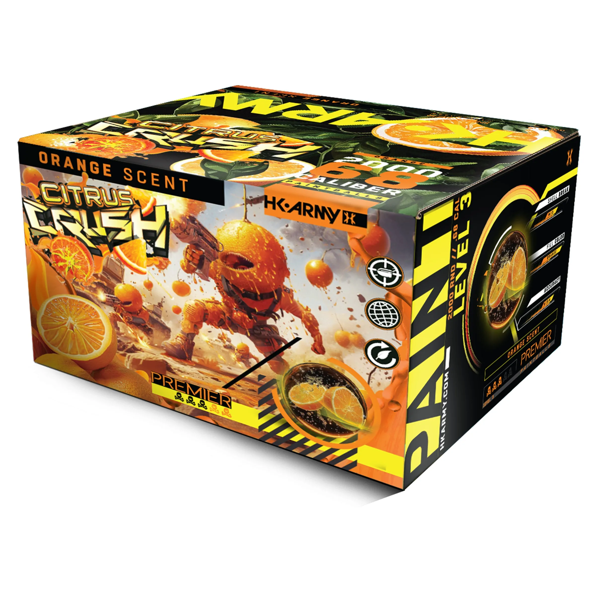 HK Army Citrus Crush Scented Paintballs - Premier Orange Fill