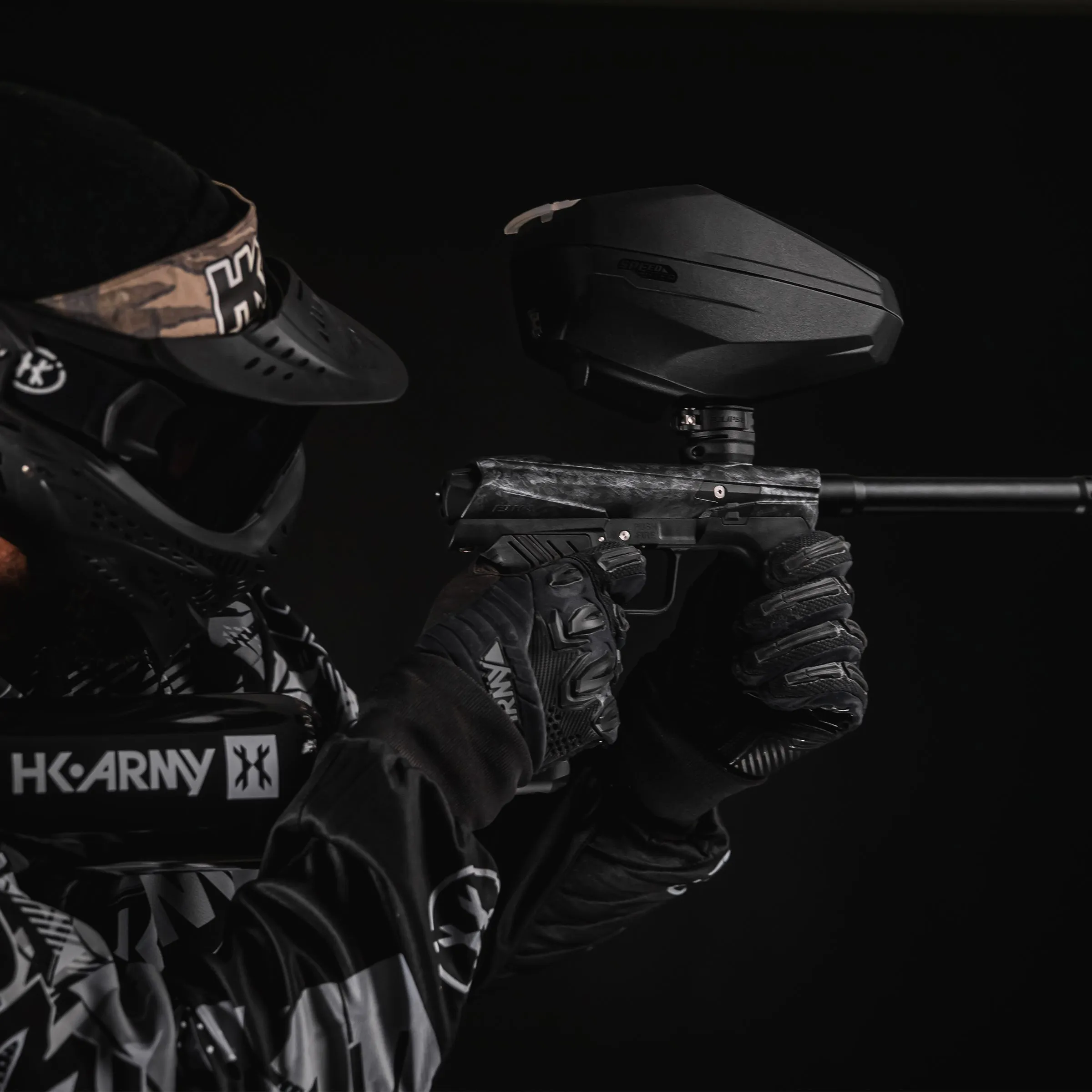 HK EMEK Marker Package Shrapnel with Speedster Loader and 48ci HPA Tank