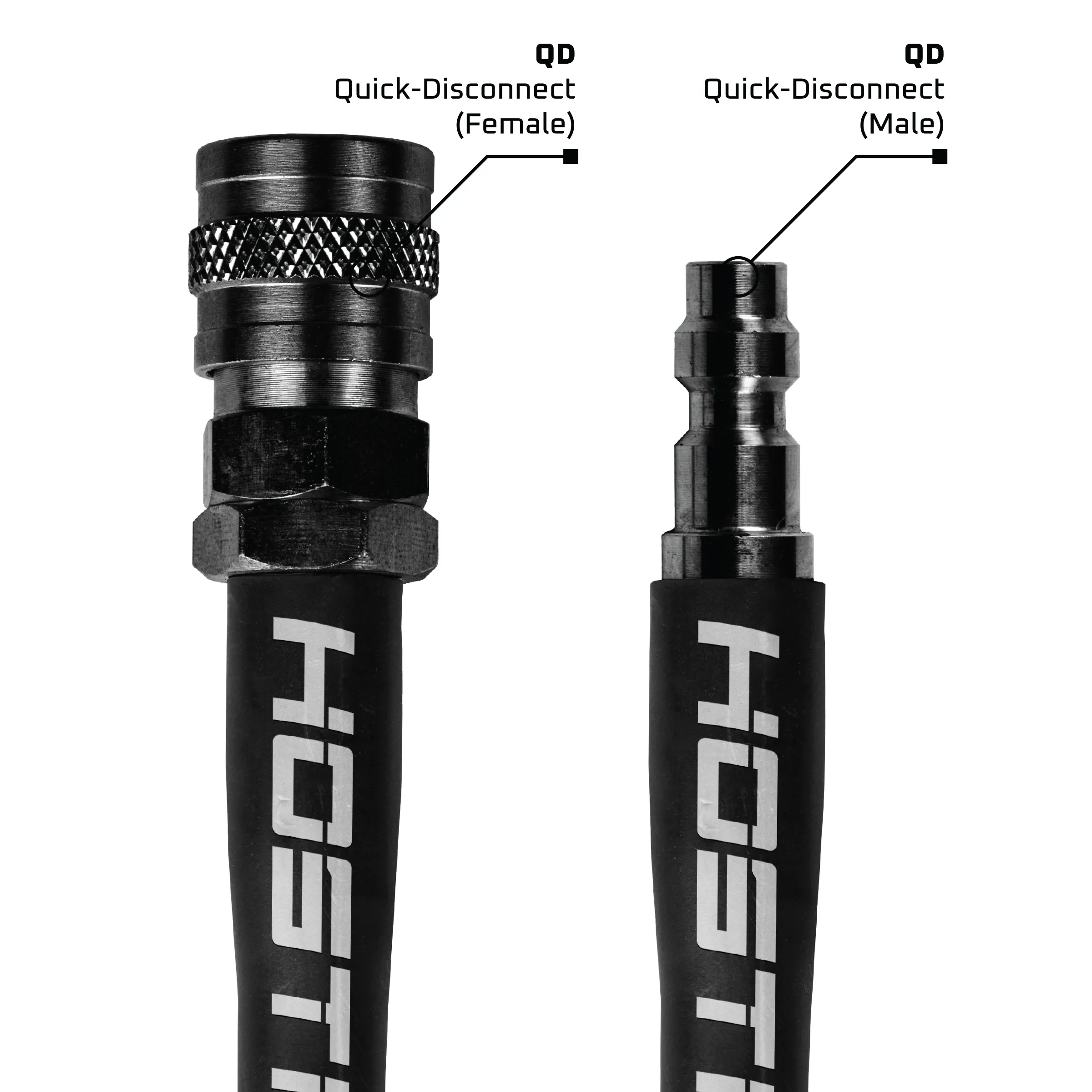 Hostile Flex Line 42 Hose - Red