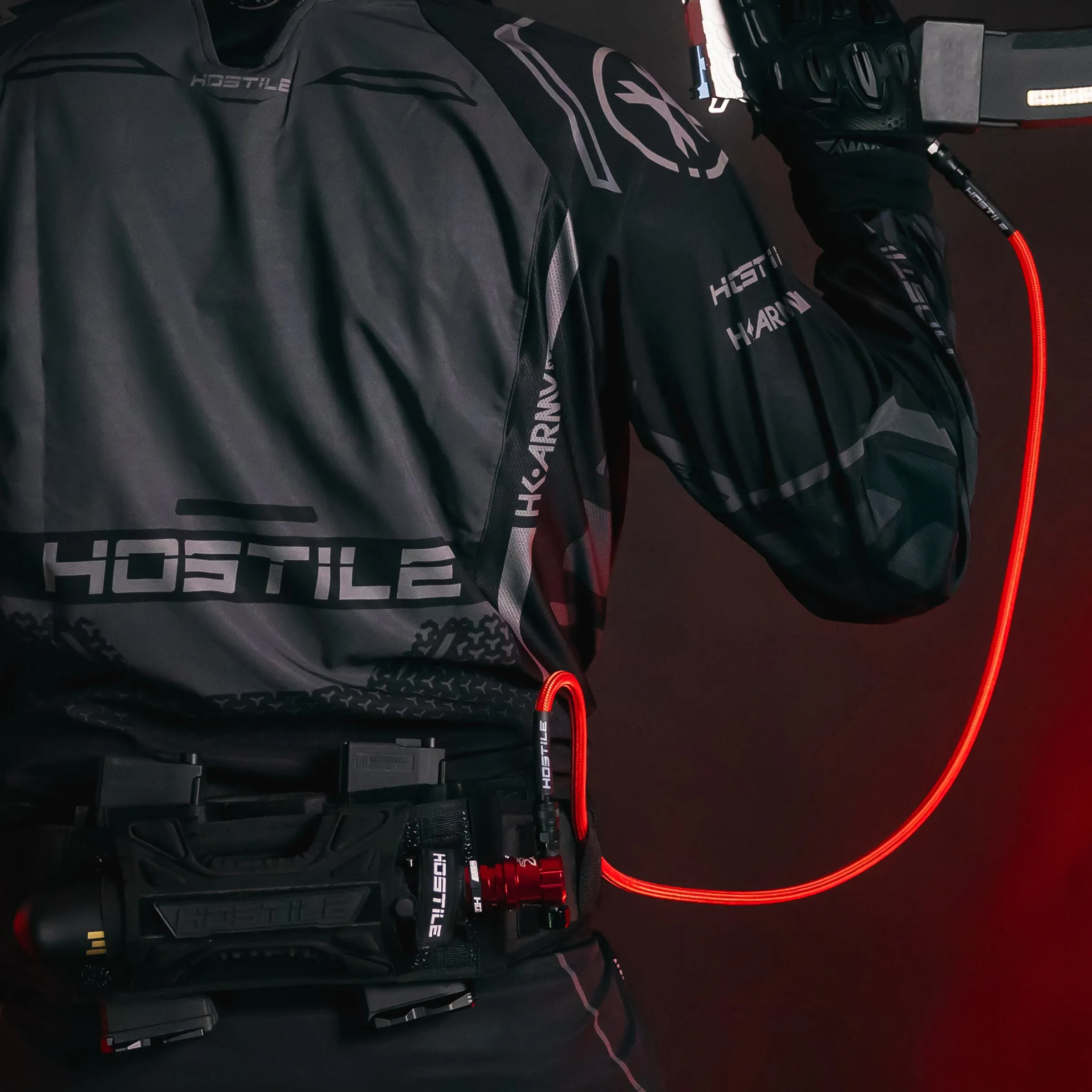 Hostile Flex Line 42 Hose - Red