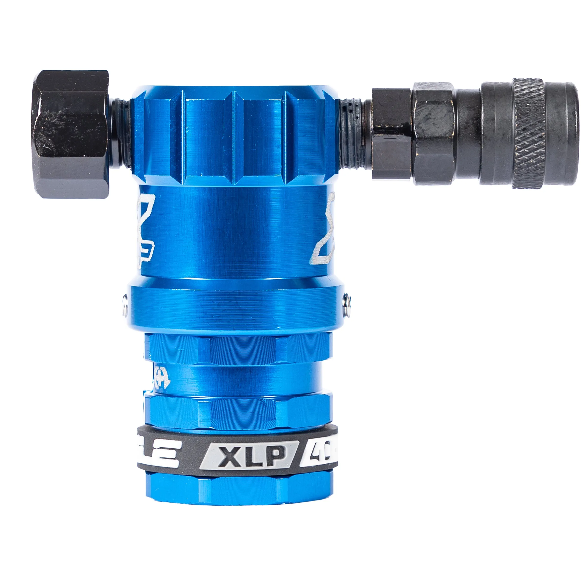 Hostile XLP Regulator - Side Port Quick-Disconnect - Blue