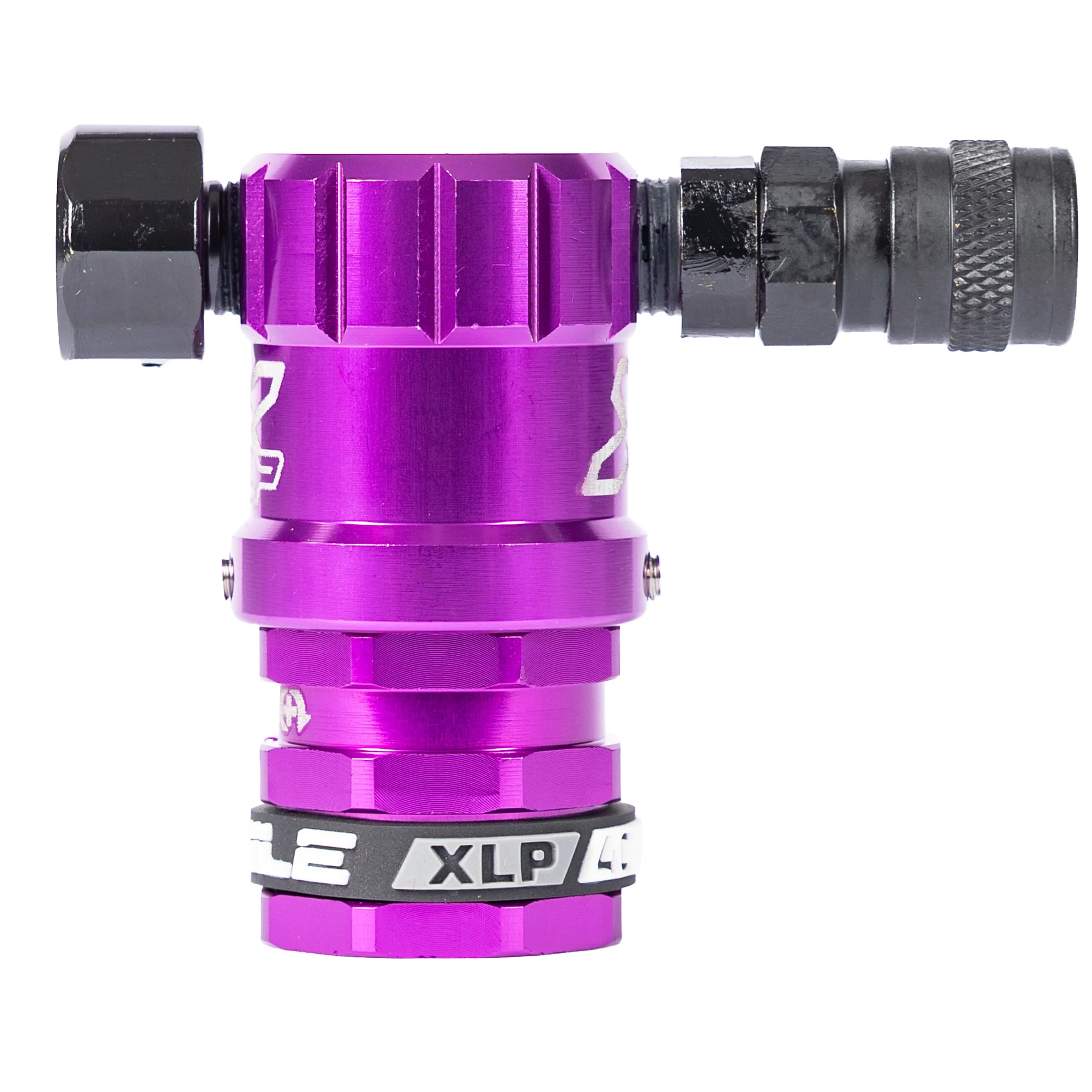Hostile XLP Regulator - Side Port Quick-Disconnect - Purple