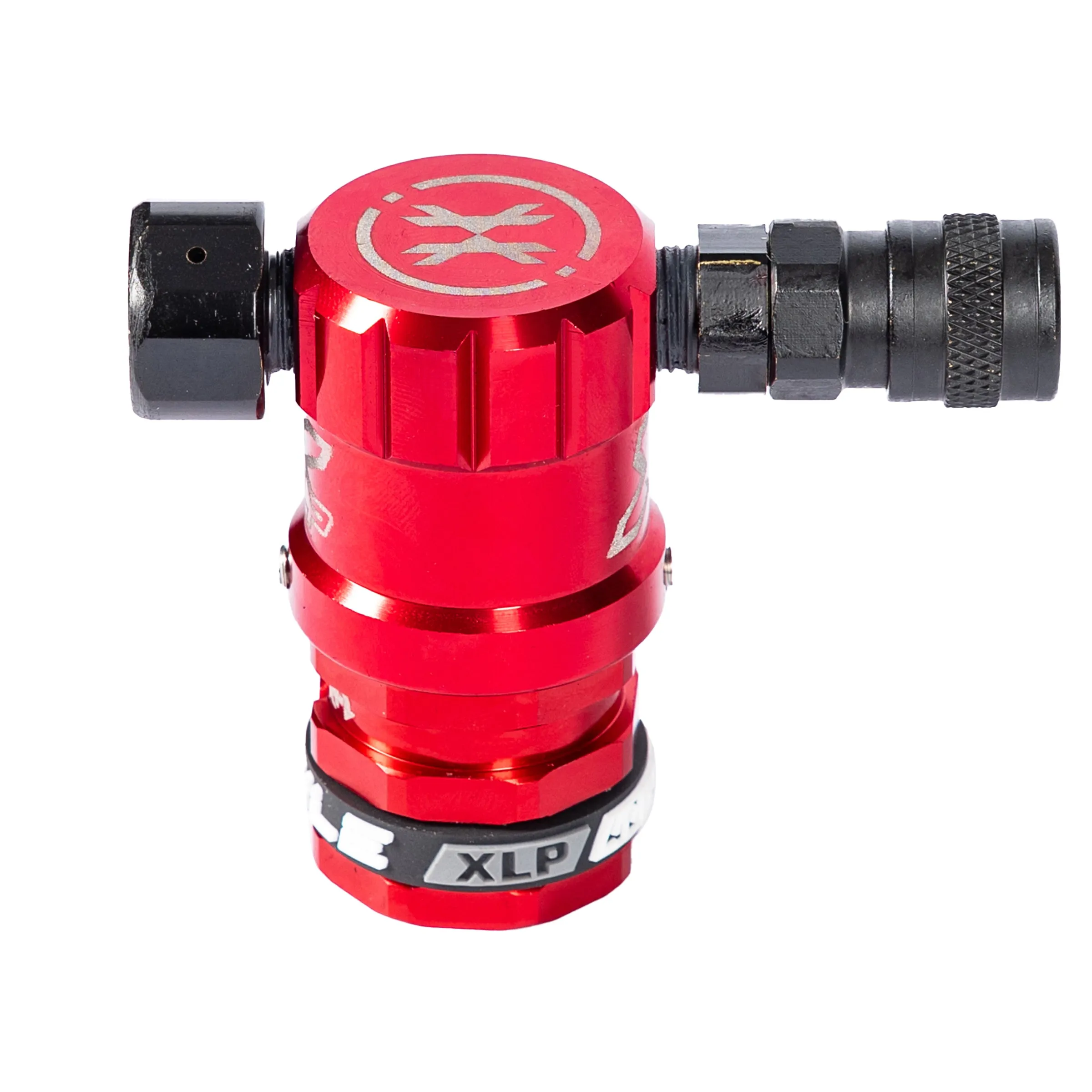 Hostile XLP Regulator - Side Port Quick-Disconnect - Red
