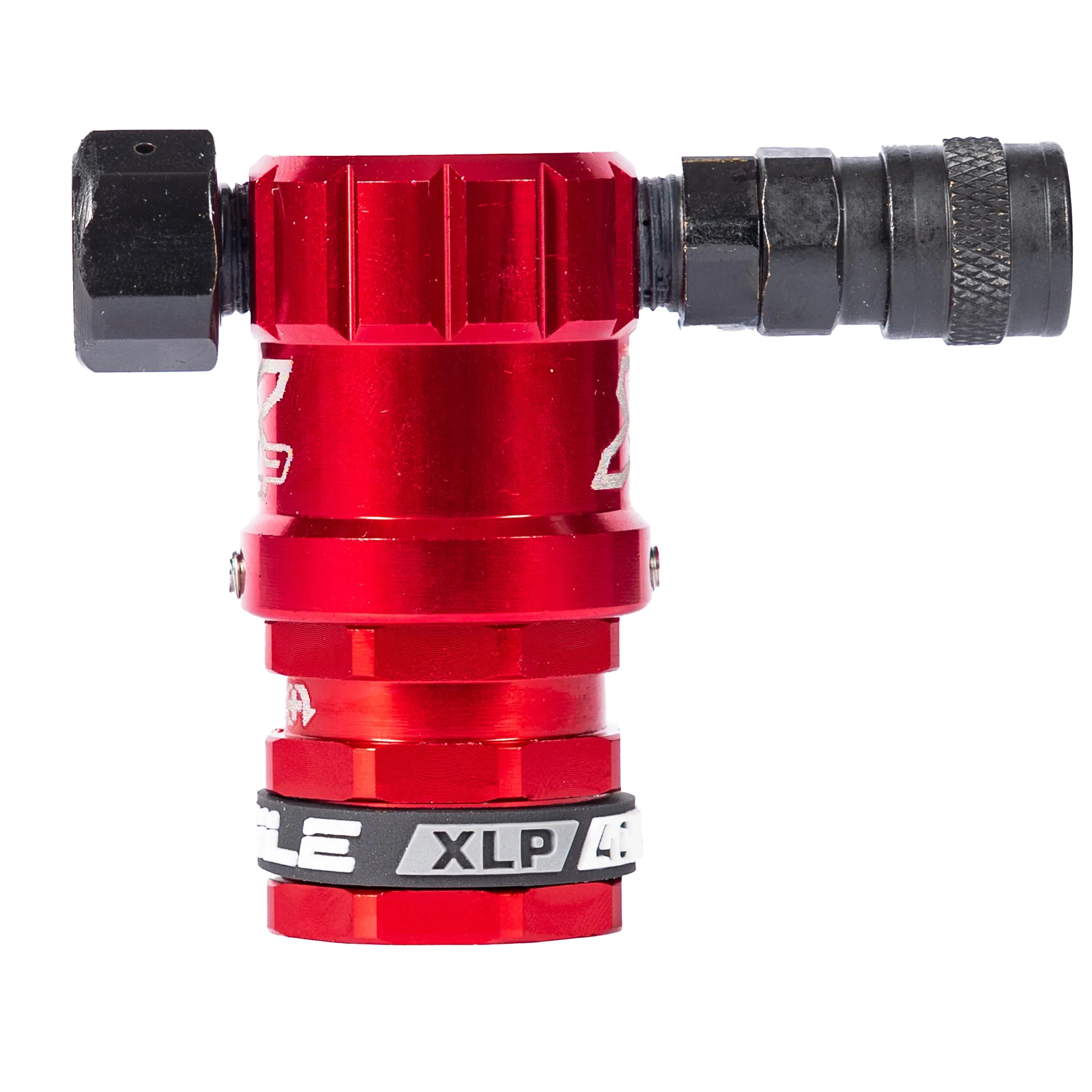 Hostile XLP Regulator - Side Port Quick-Disconnect - Red