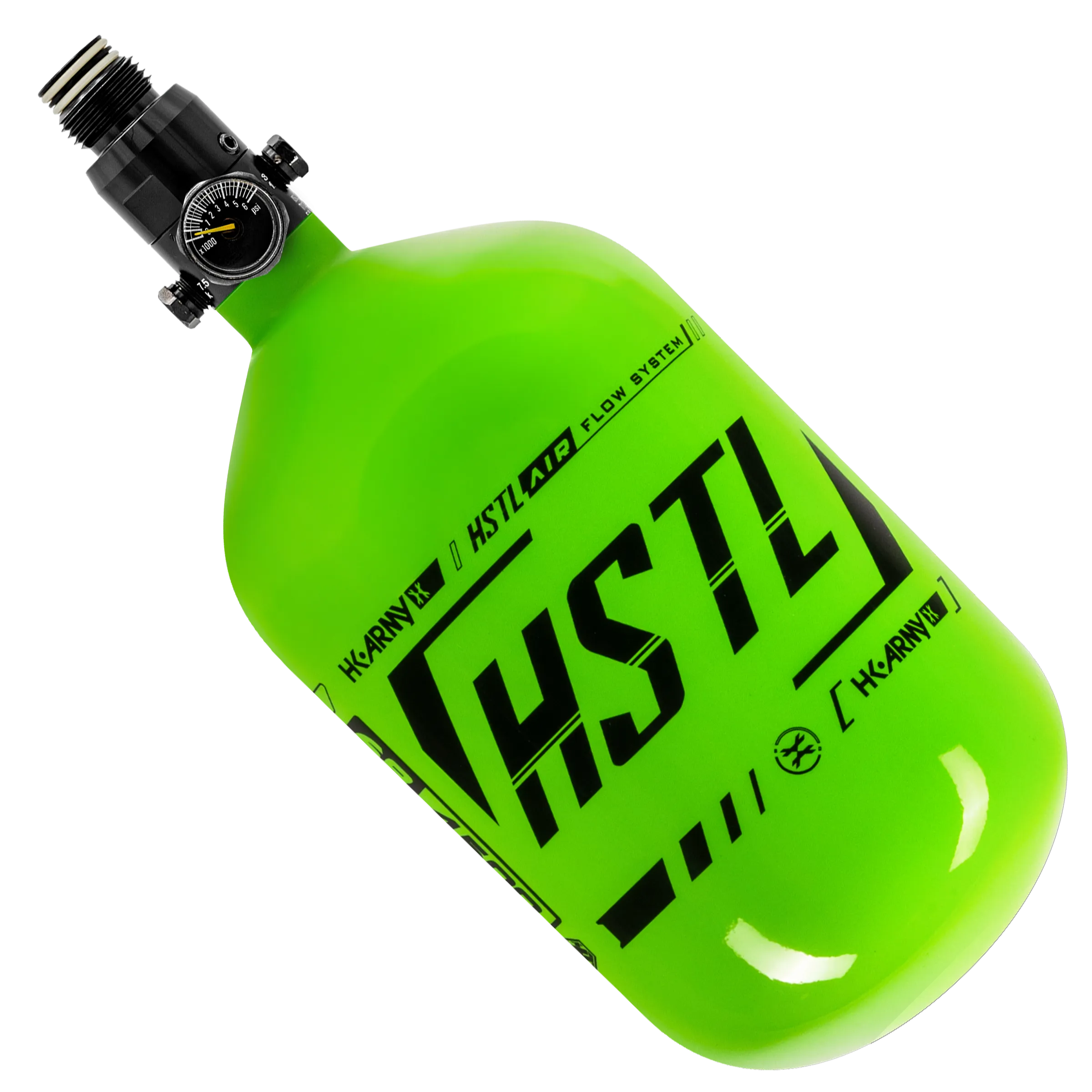 HSTL - Carbon Fiber Tank - Standard Reg - 68ci / 4500psi - Neon Green/Black