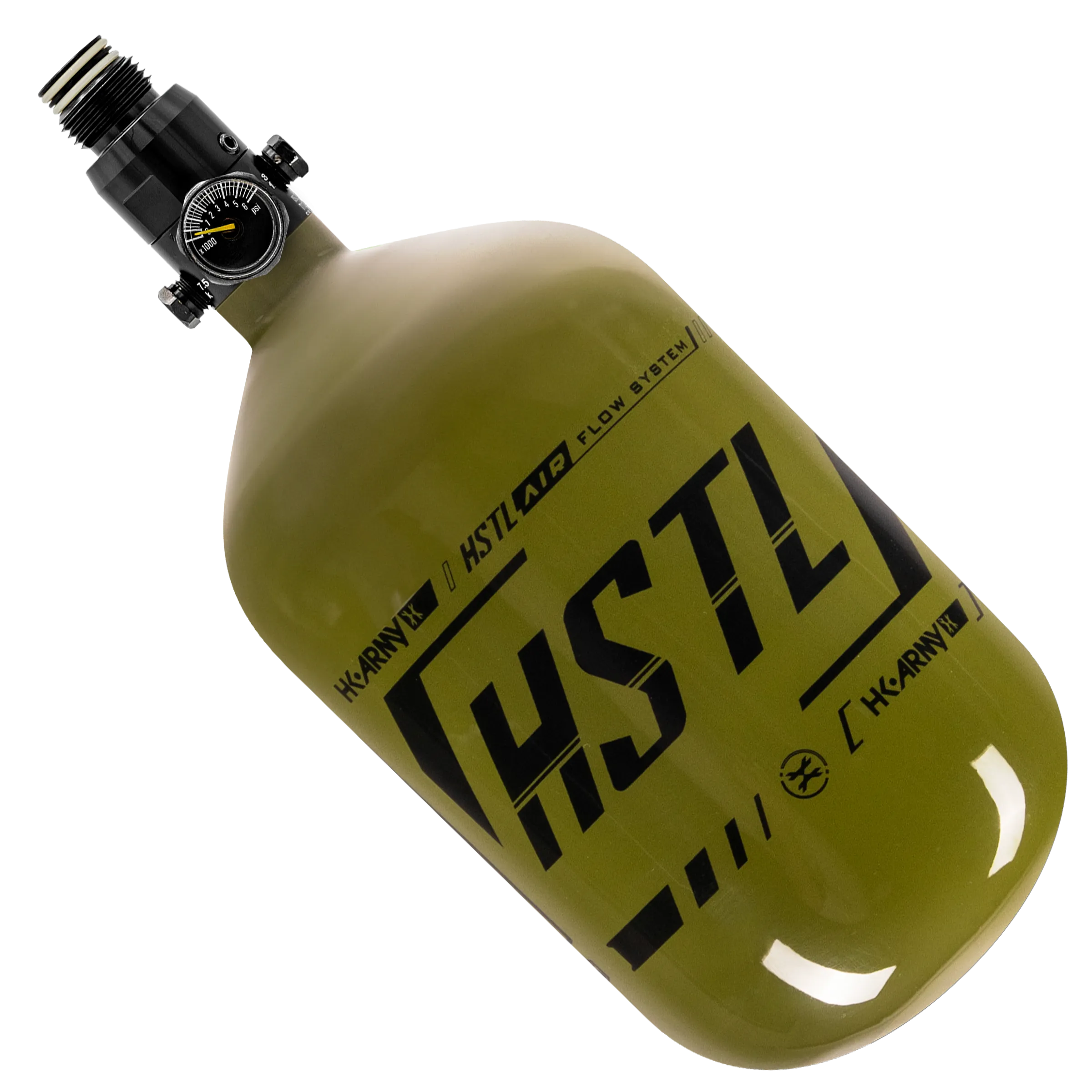 HSTL - Carbon Fiber Tank - Standard Reg - 68ci / 4500psi - Olive/Black