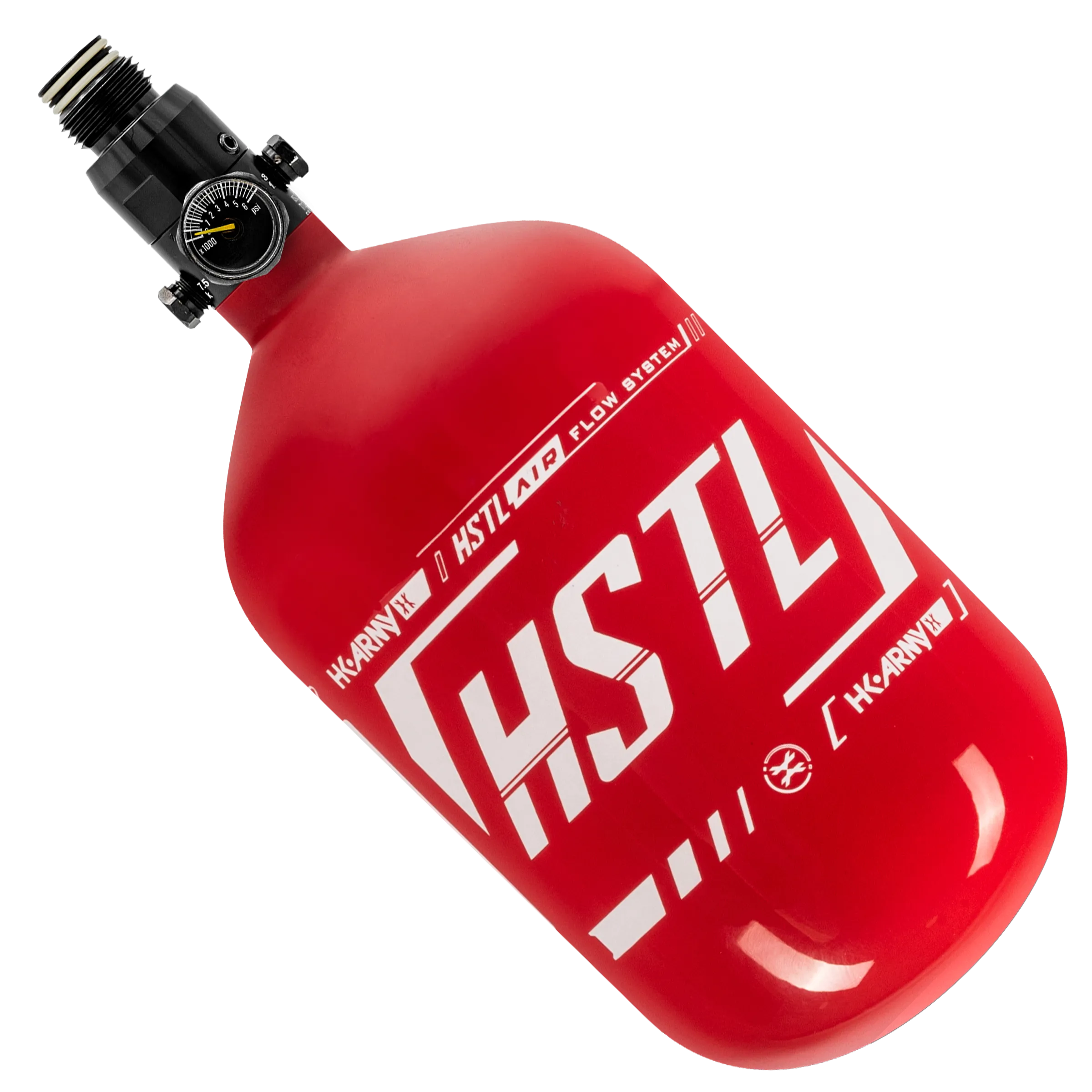 HSTL - Carbon Fiber Tank - Standard Reg - 68ci / 4500psi - Red/White