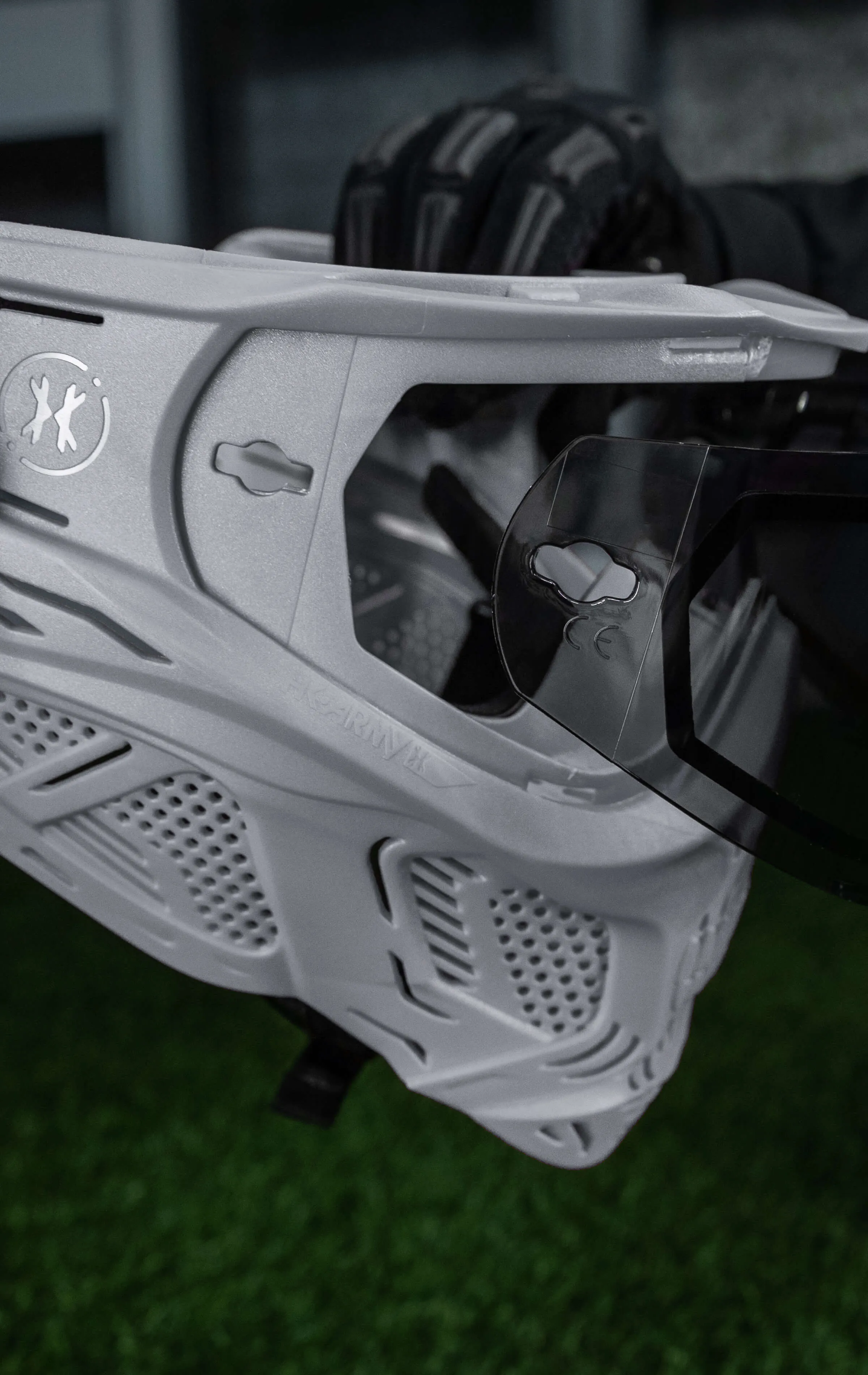 HSTL Skull Goggle Crypt - Grey w/ Ice Lens