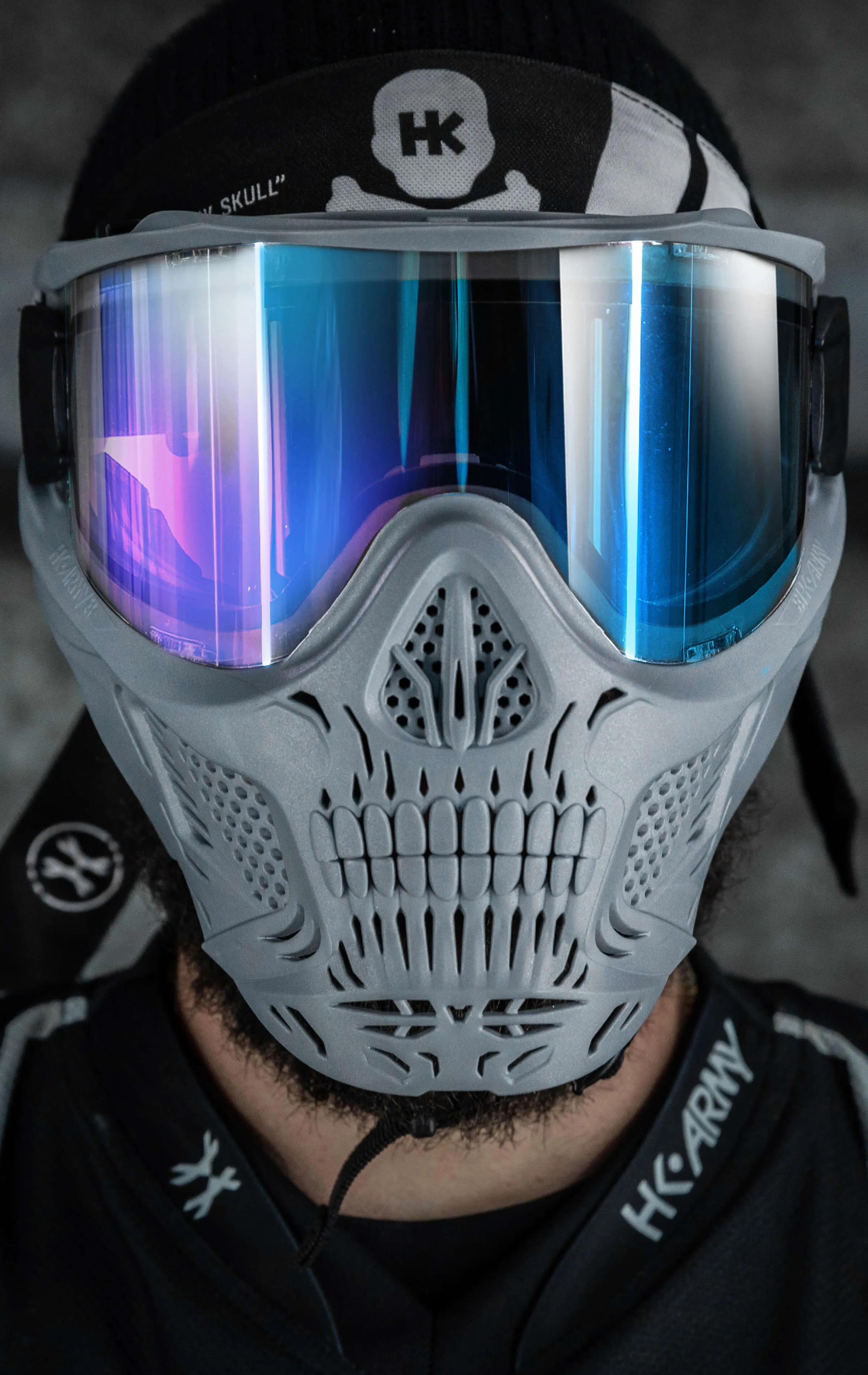 HSTL Skull Goggle Crypt - Grey w/ Ice Lens
