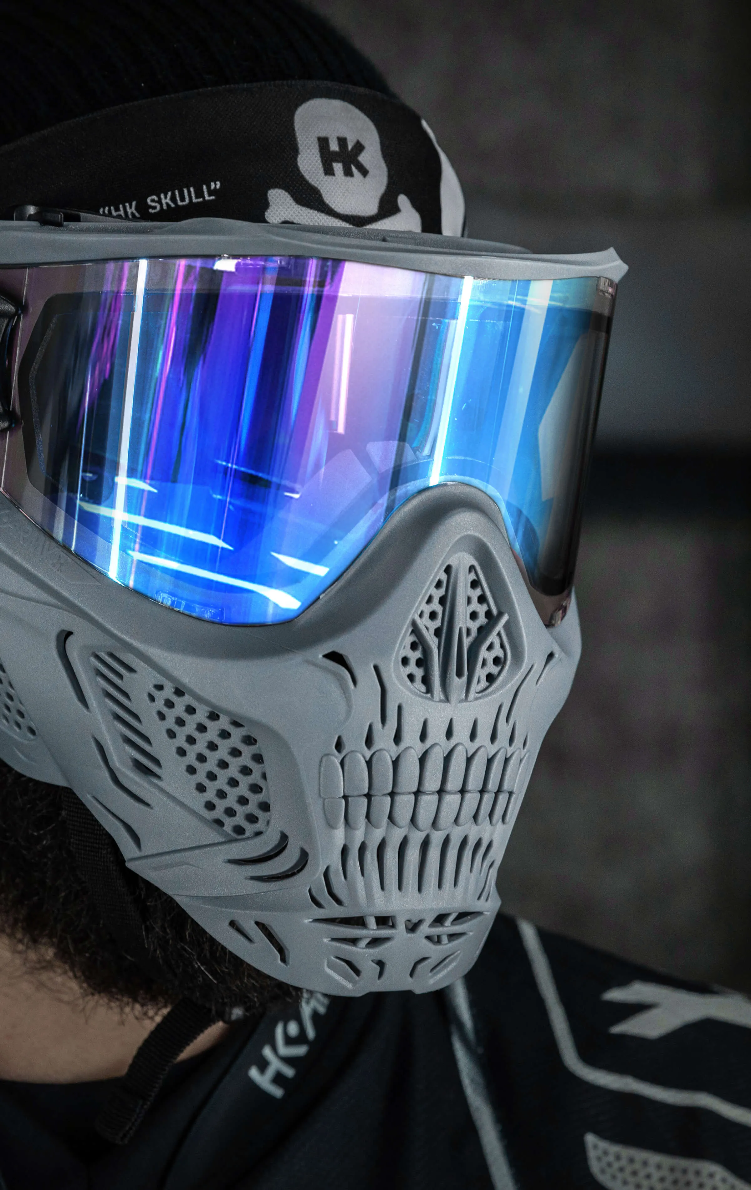 HSTL Skull Goggle Crypt - Grey w/ Ice Lens