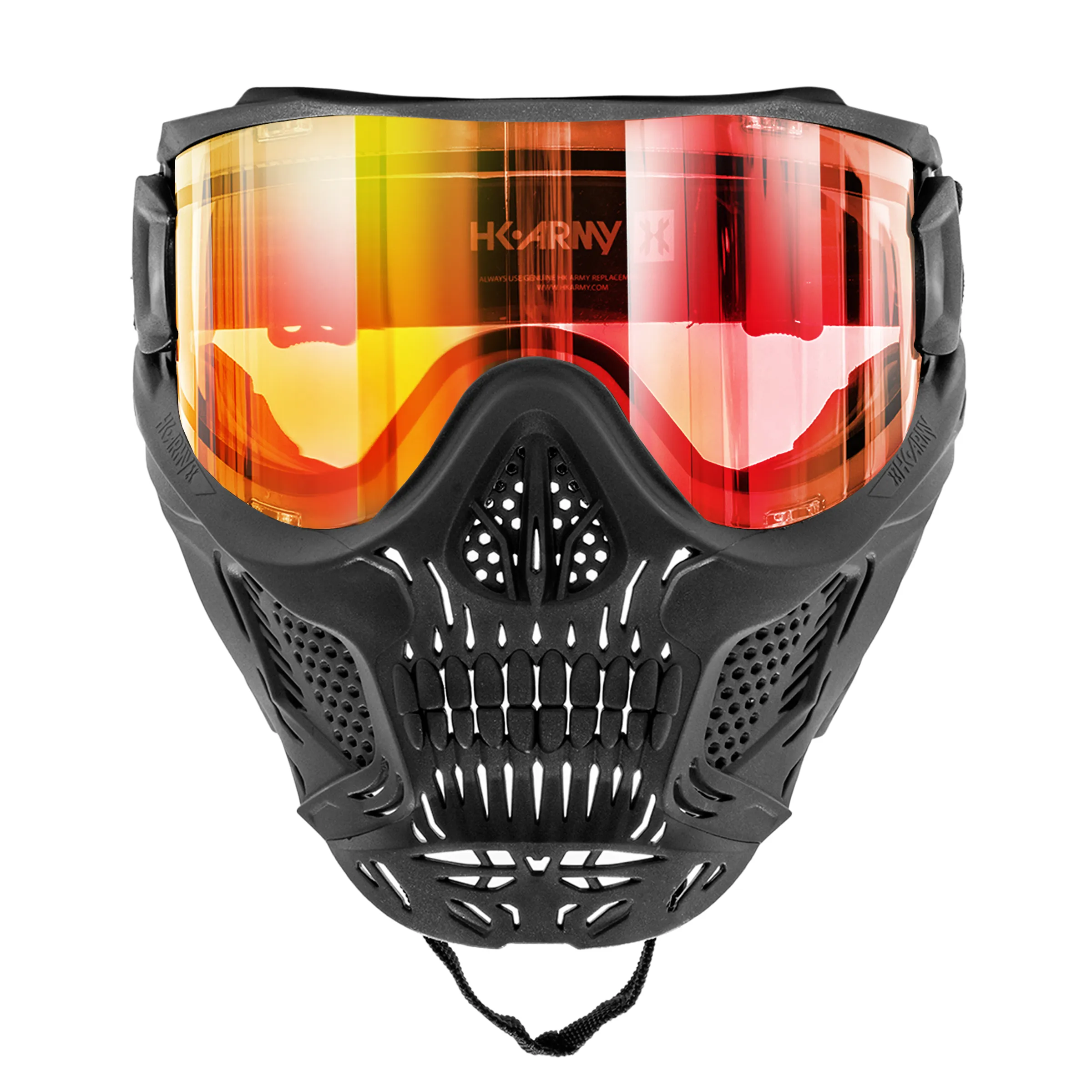 HSTL Skull Goggle Death - Black w/ Fire Lens