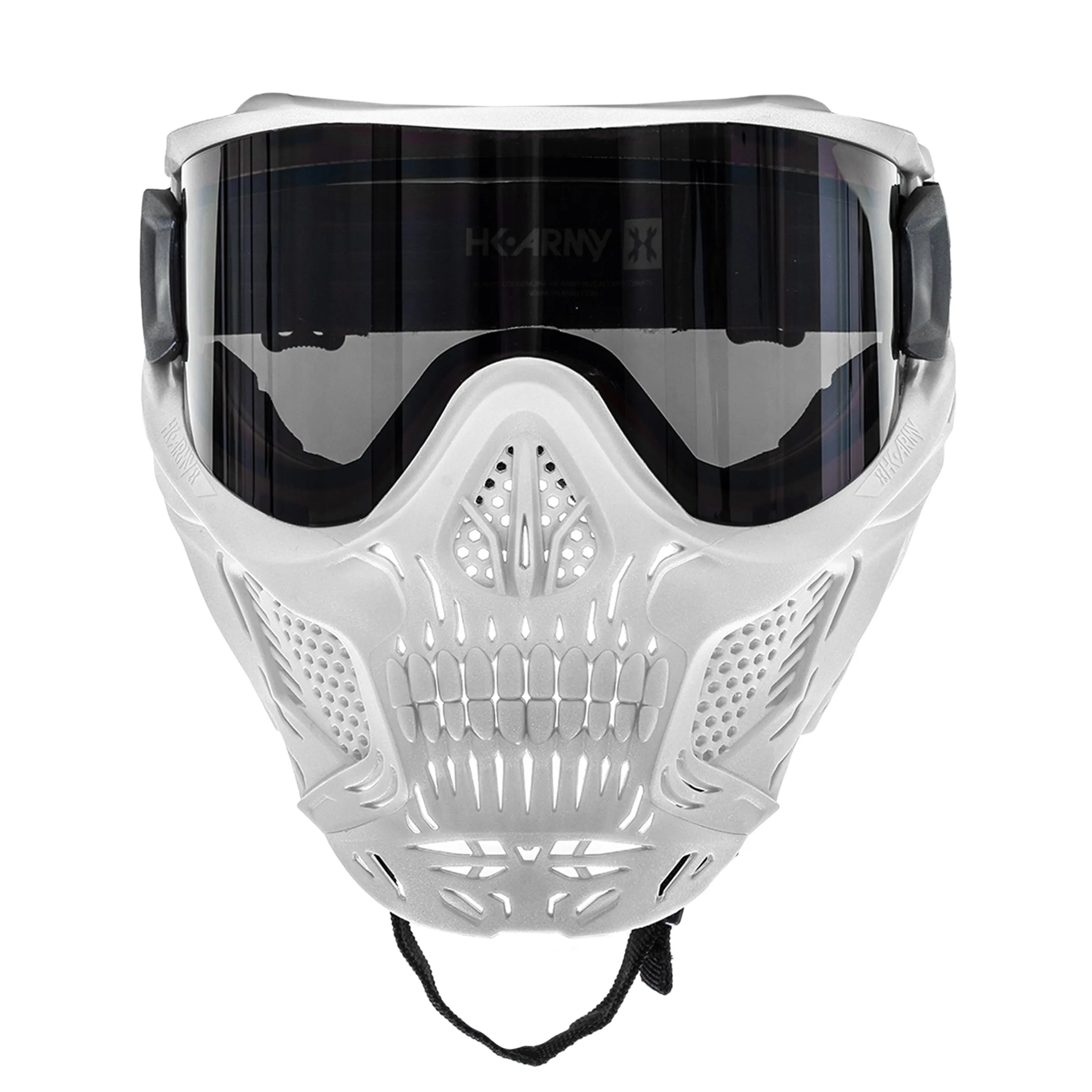 HSTL Skull Goggle Ghost - White w/ Smoke Lens