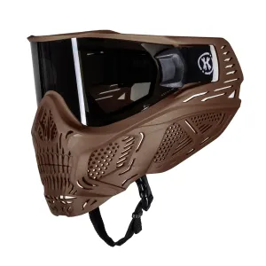 HSTL Skull Goggle Grave Digger - Tan w/ Smoke Lens