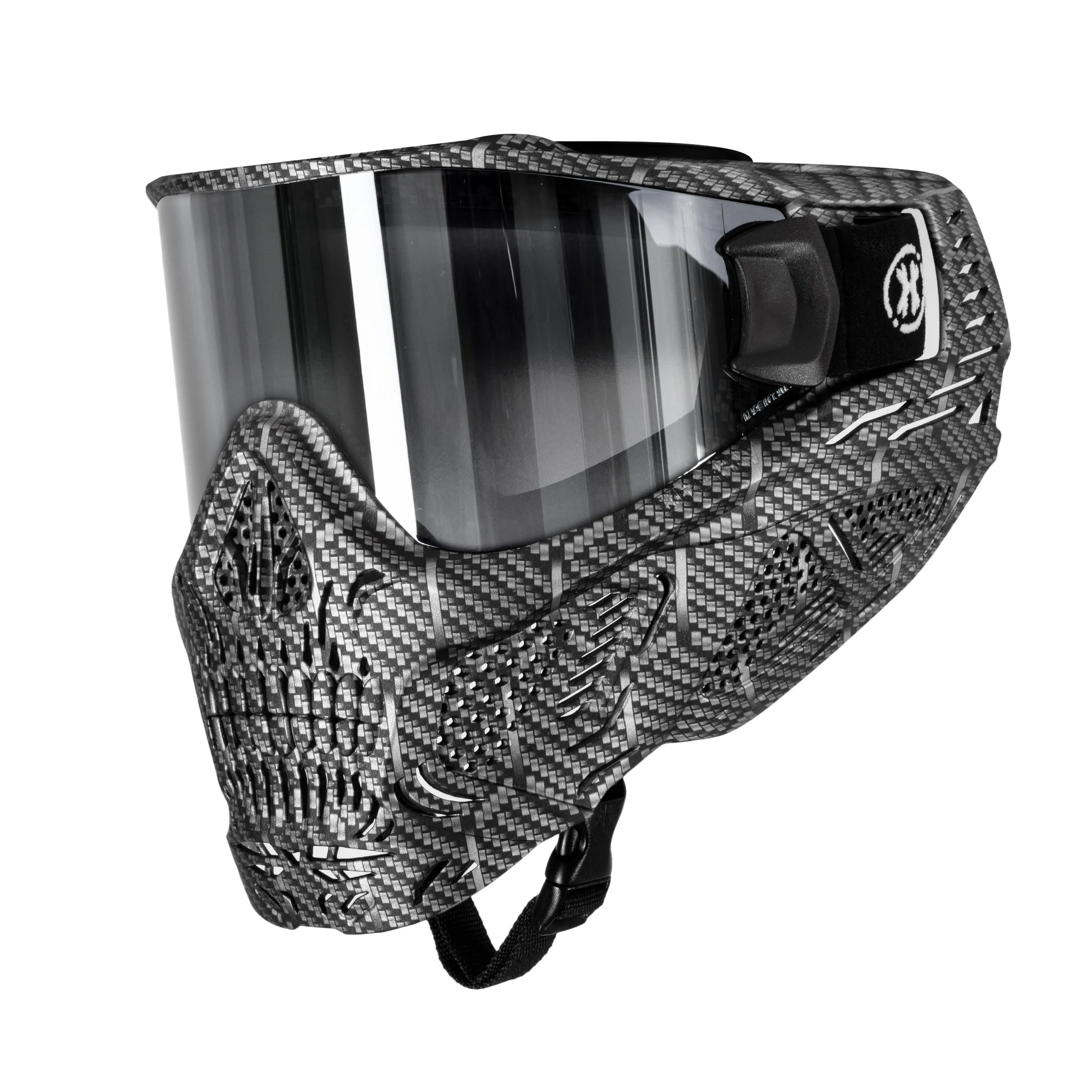 HSTL Skull Goggle Machine Silver w/ Chrome Lens