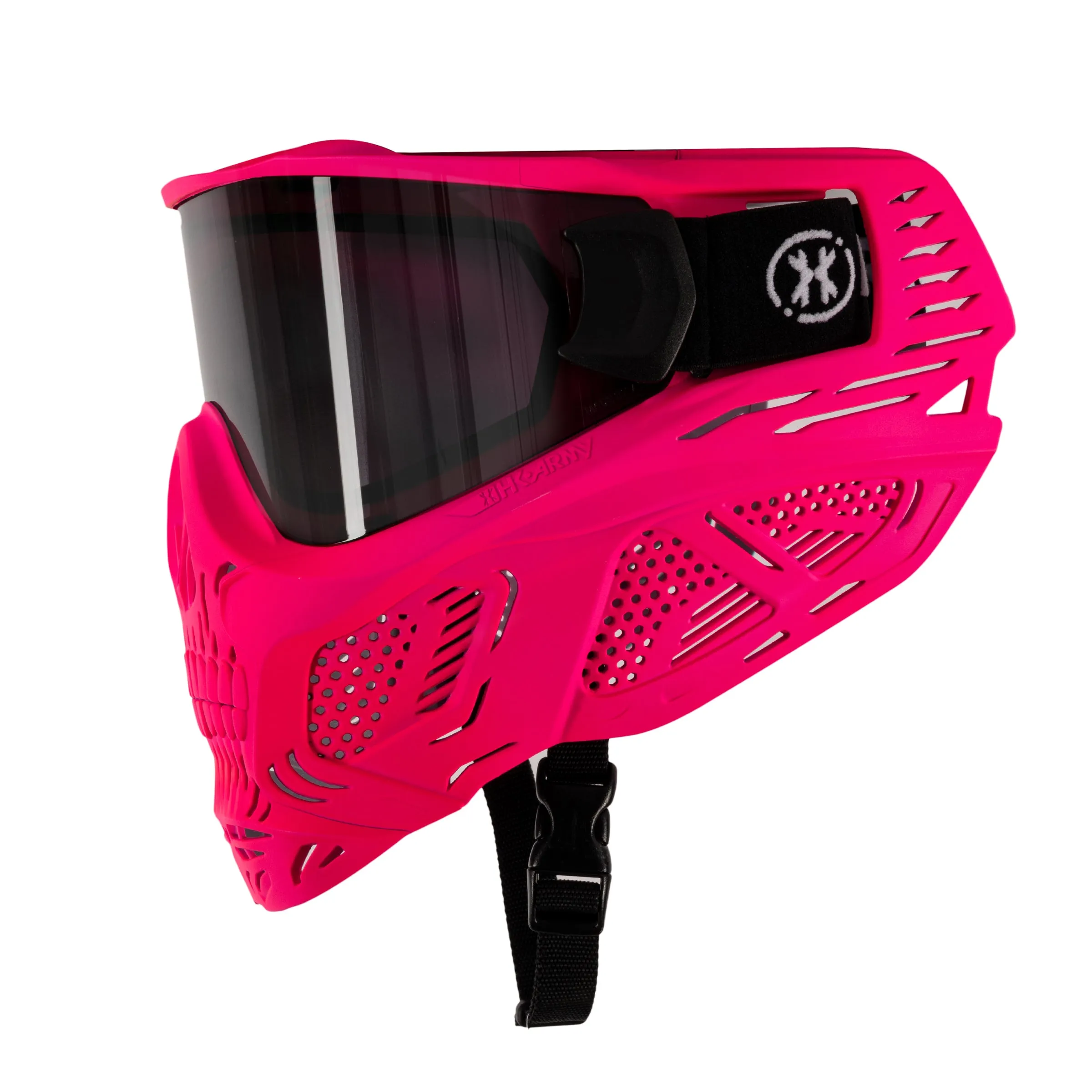 HSTL Skull Goggle Neon Pink w/ Smoke Lens