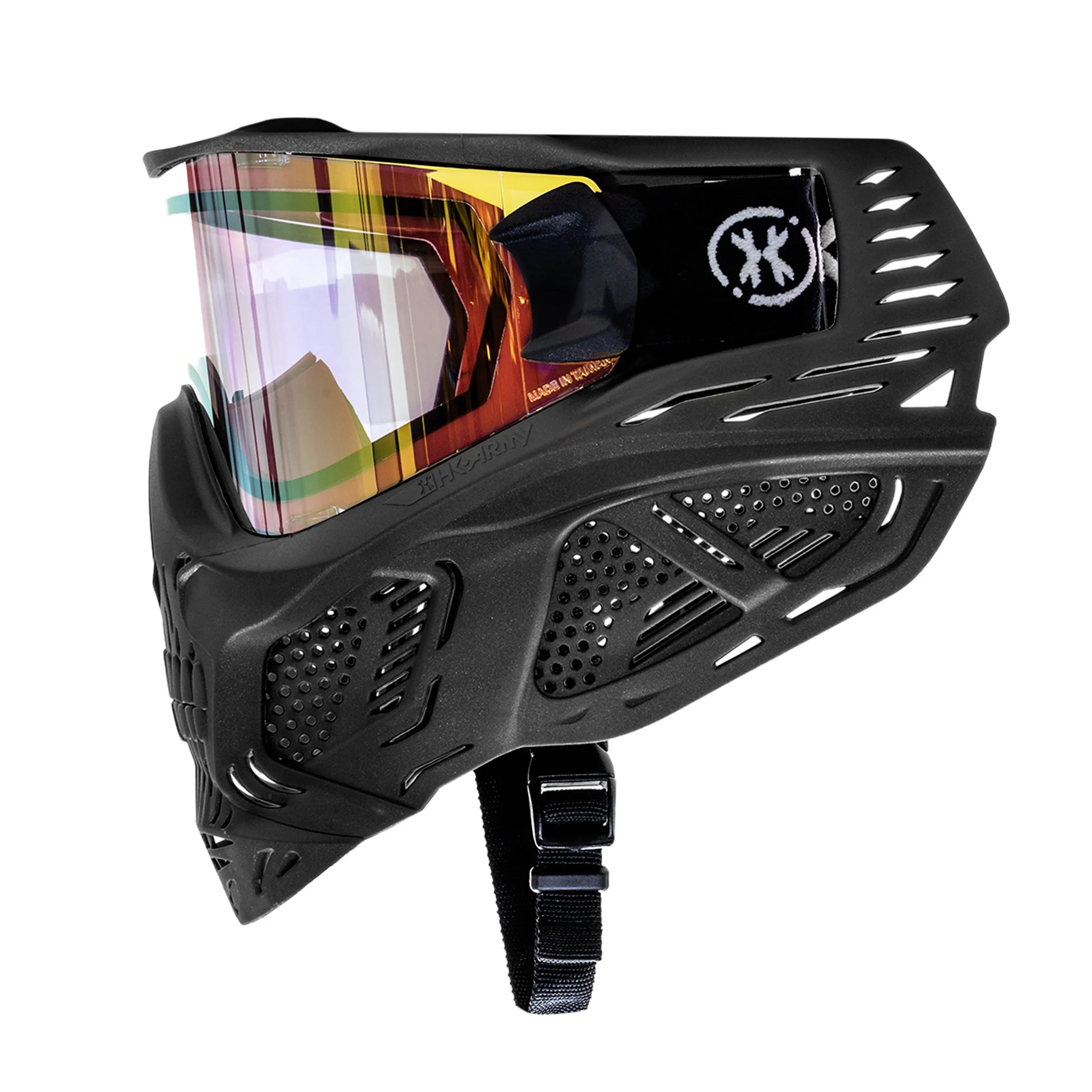 HSTL Skull Goggle Raider - Black w/ Gold Lens