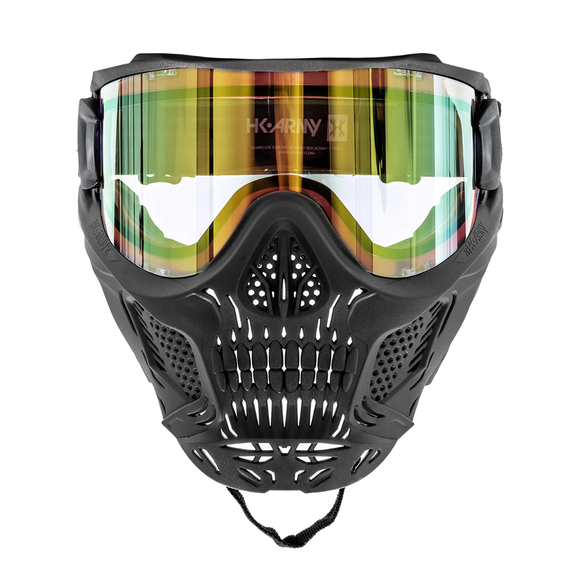 HSTL Skull Goggle Raider - Black w/ Gold Lens