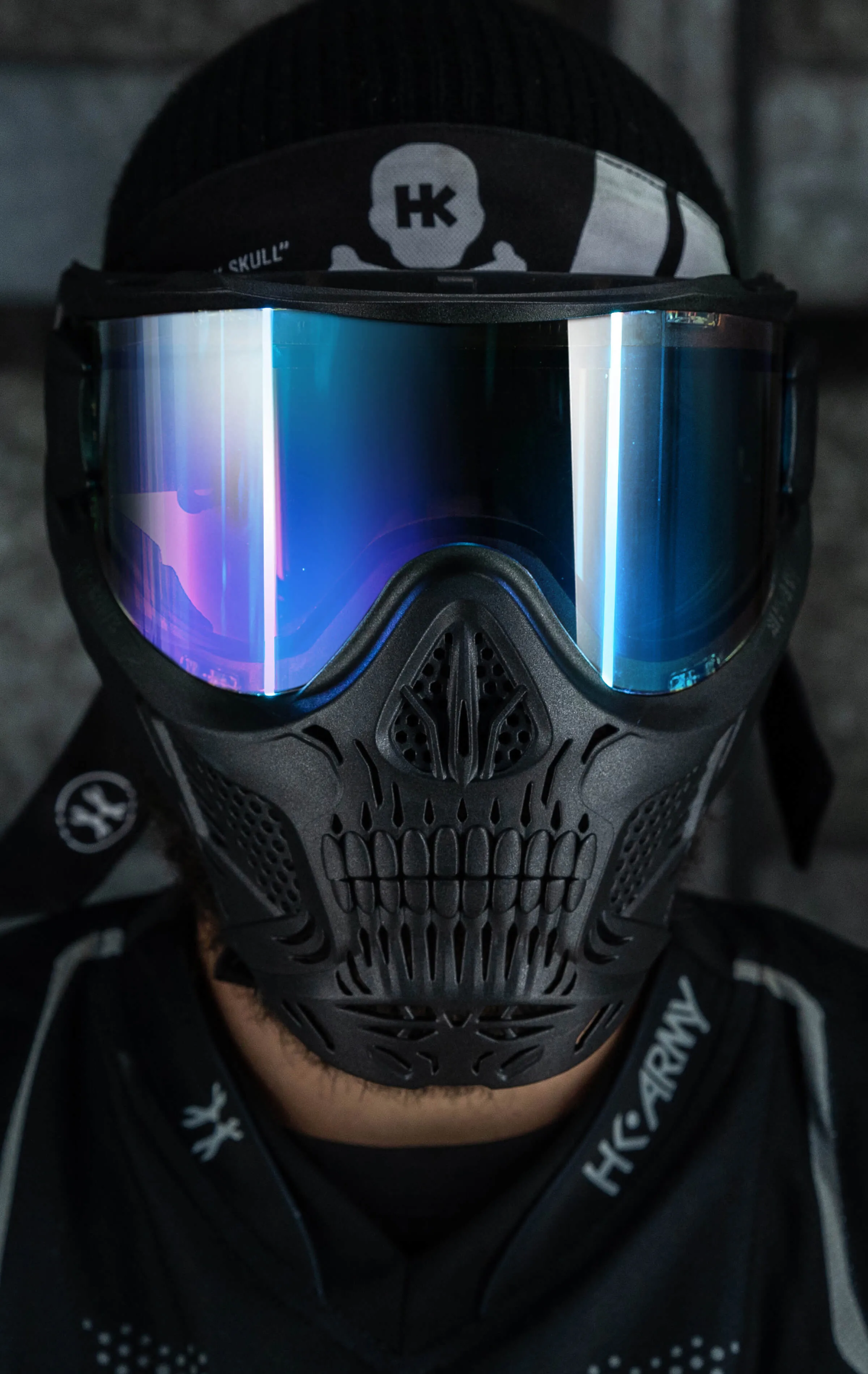 HSTL Skull Goggle Reaper - Black w/ Ice Lens
