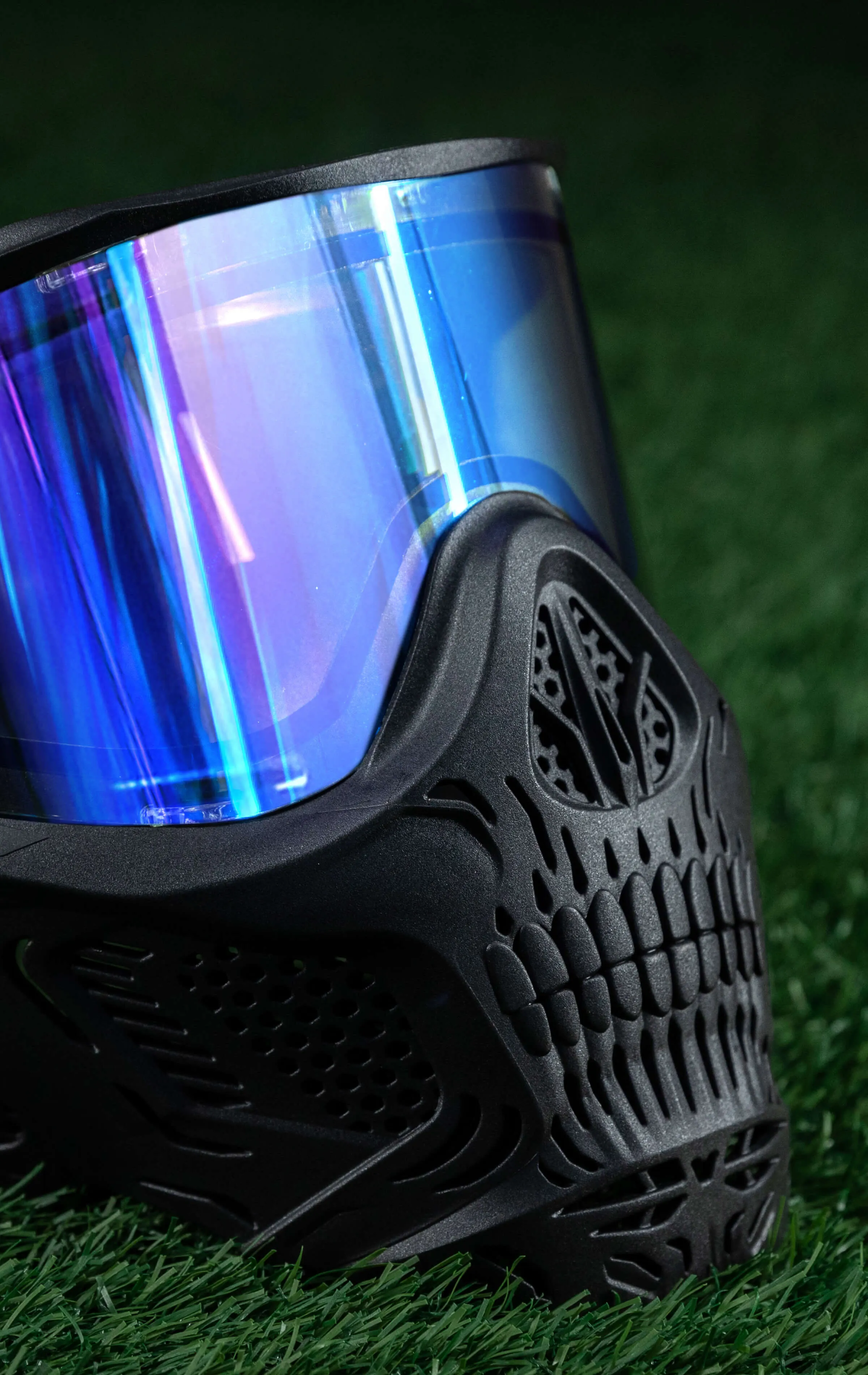HSTL Skull Goggle Reaper - Black w/ Ice Lens