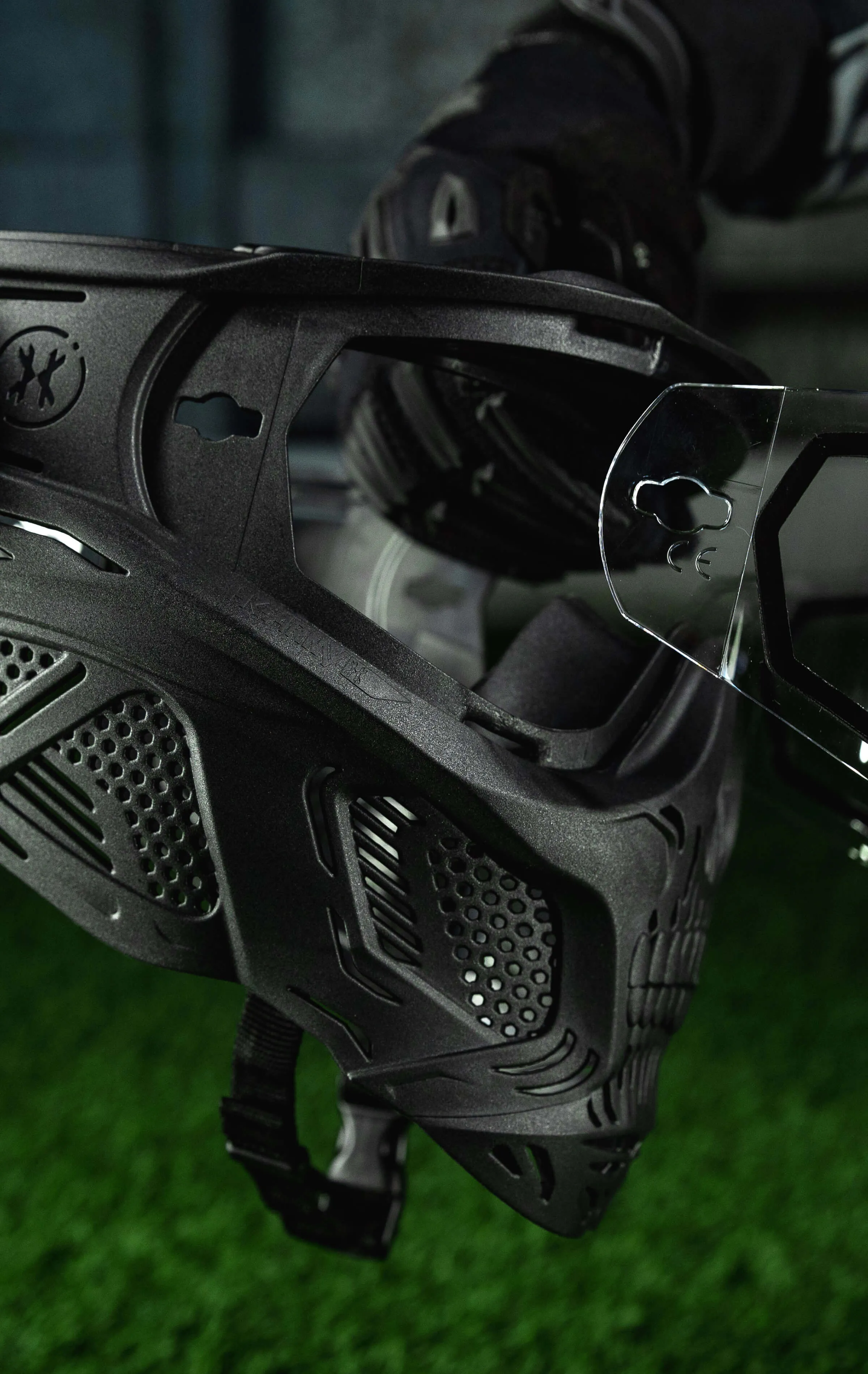 HSTL Skull Goggle Reaper - Black w/ Ice Lens