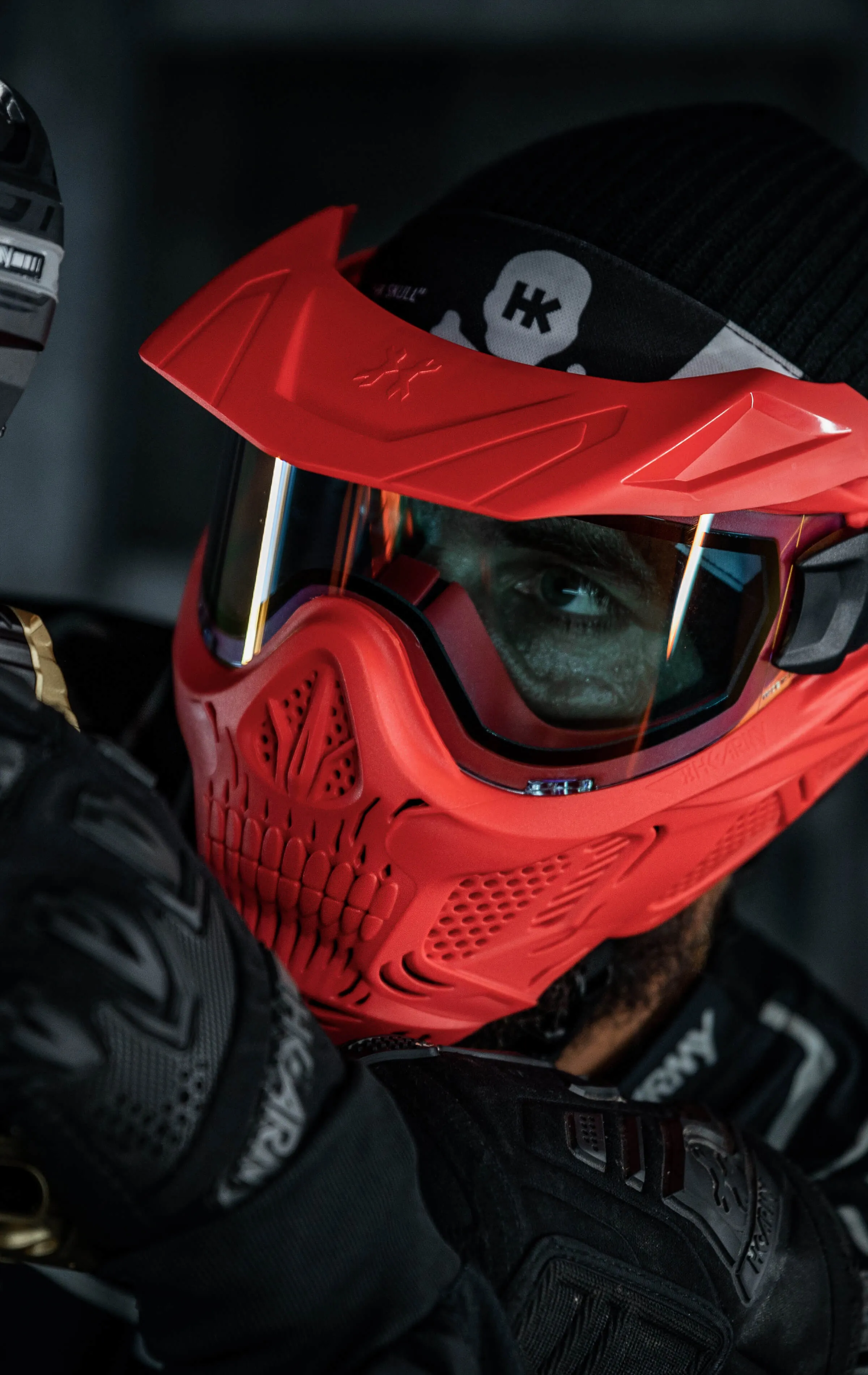 HSTL Skull Goggle - Red w/ Clear Lens