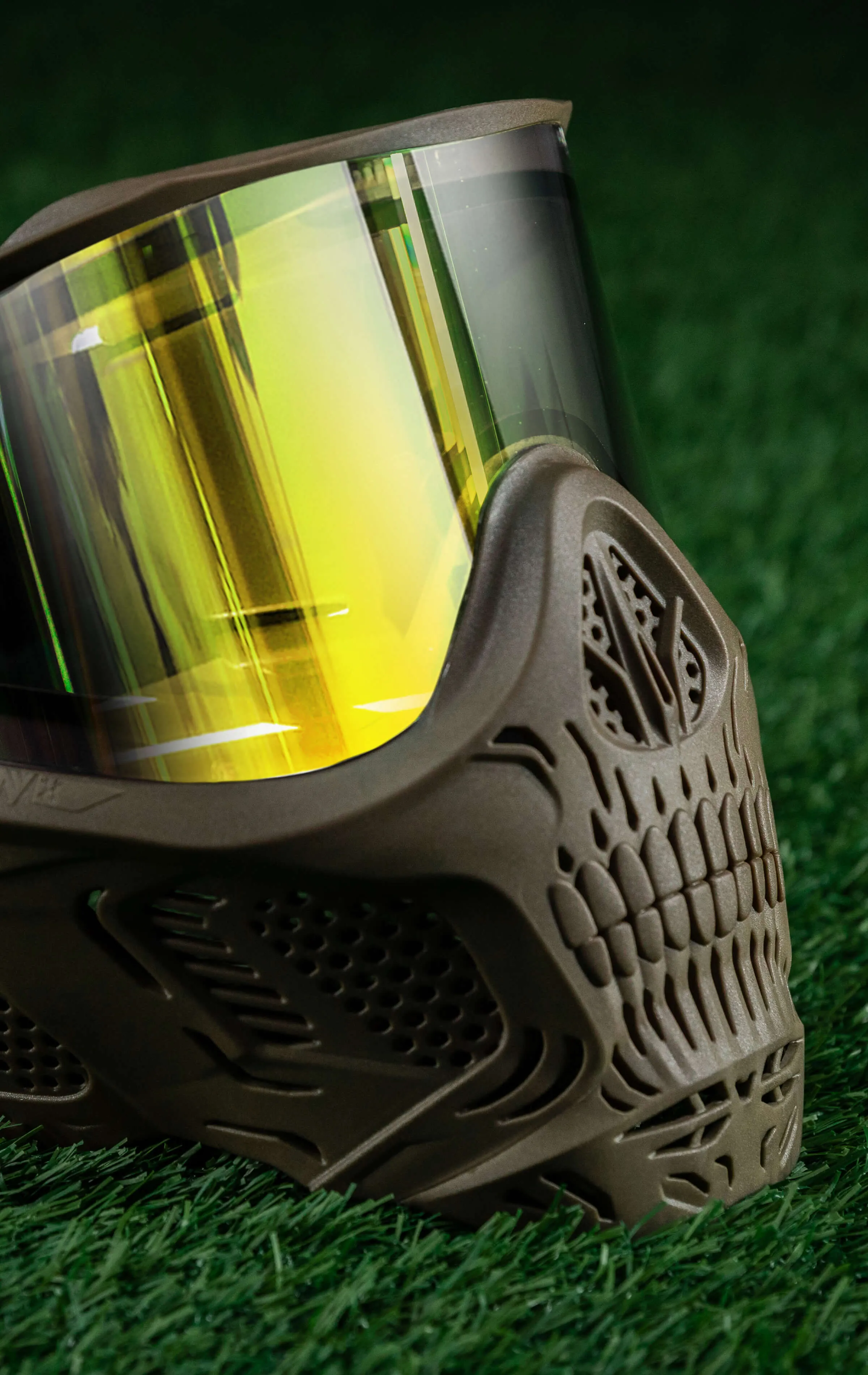 HSTL Skull Goggle Sandman - Tan w/ Gold Lens