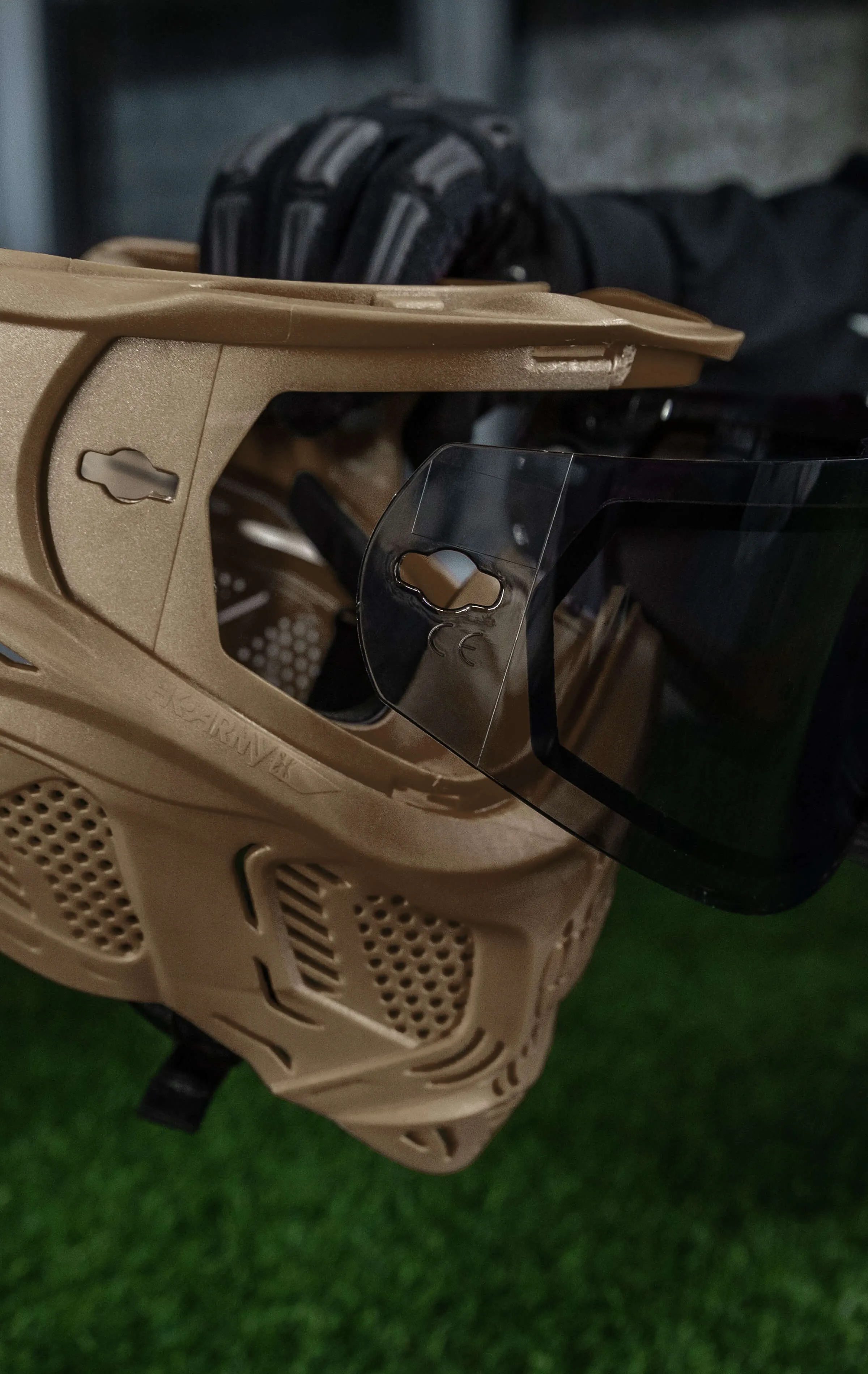 HSTL Skull Goggle Sandman - Tan w/ Gold Lens