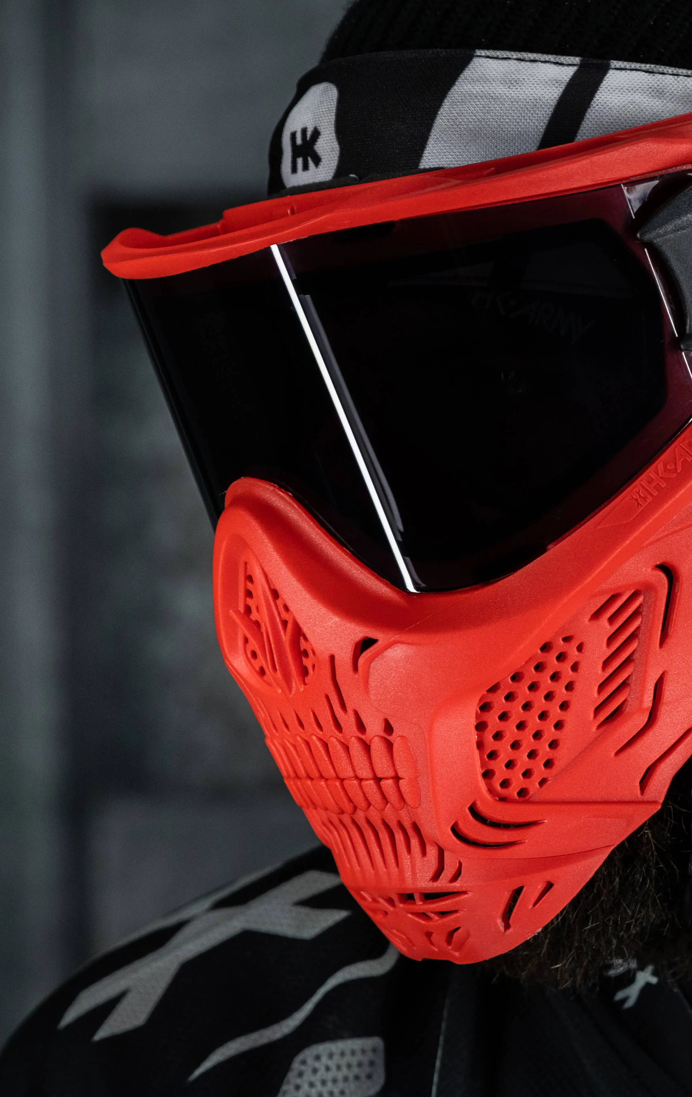 HSTL Skull Goggle Sinner - Red w/ Smoke Lens