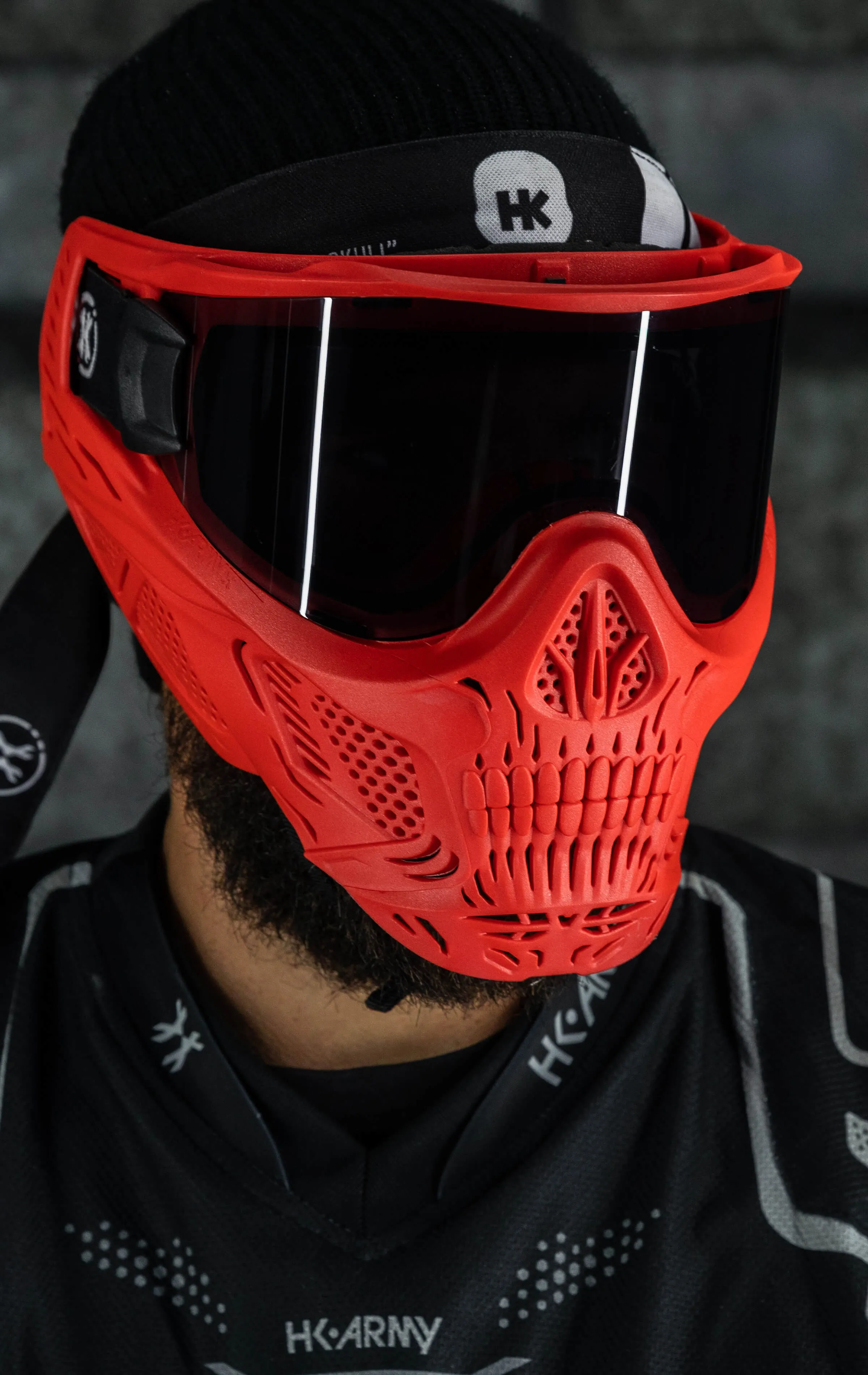 HSTL Skull Goggle Sinner - Red w/ Smoke Lens