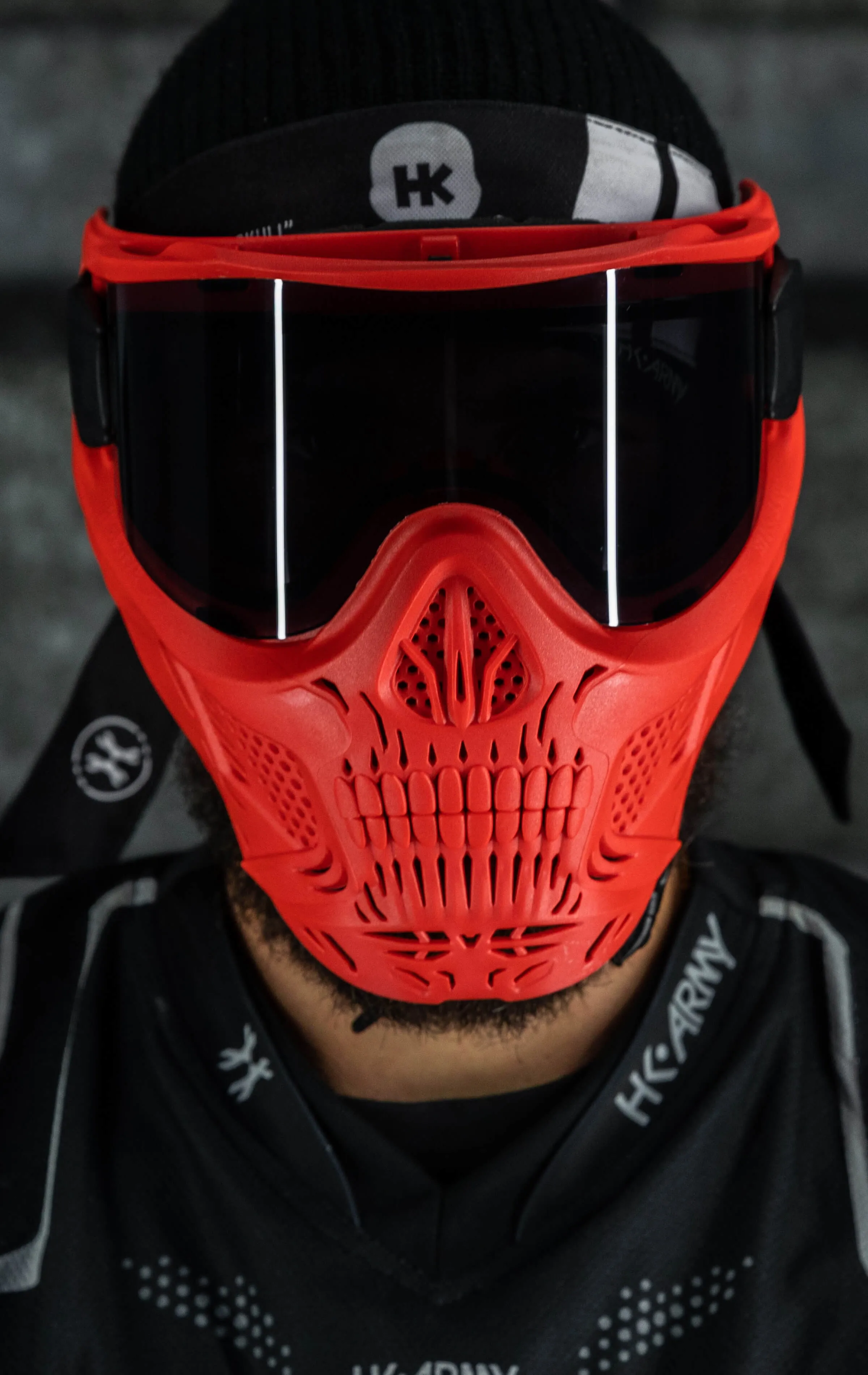 HSTL Skull Goggle Sinner - Red w/ Smoke Lens
