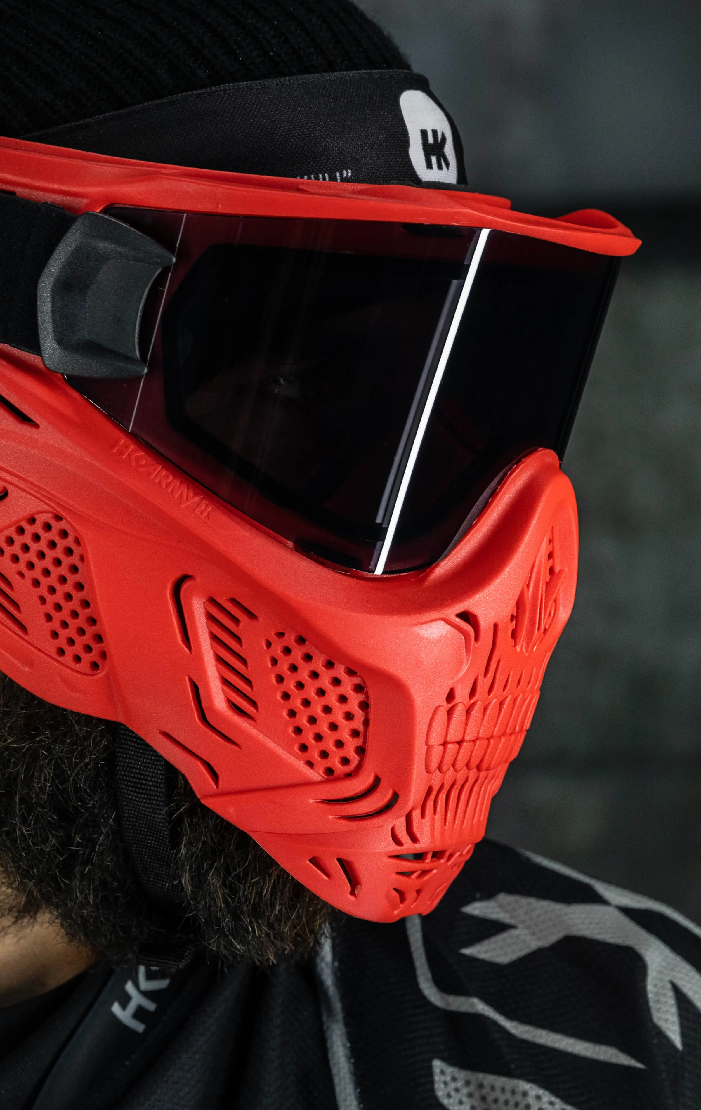 HSTL Skull Goggle Sinner - Red w/ Smoke Lens