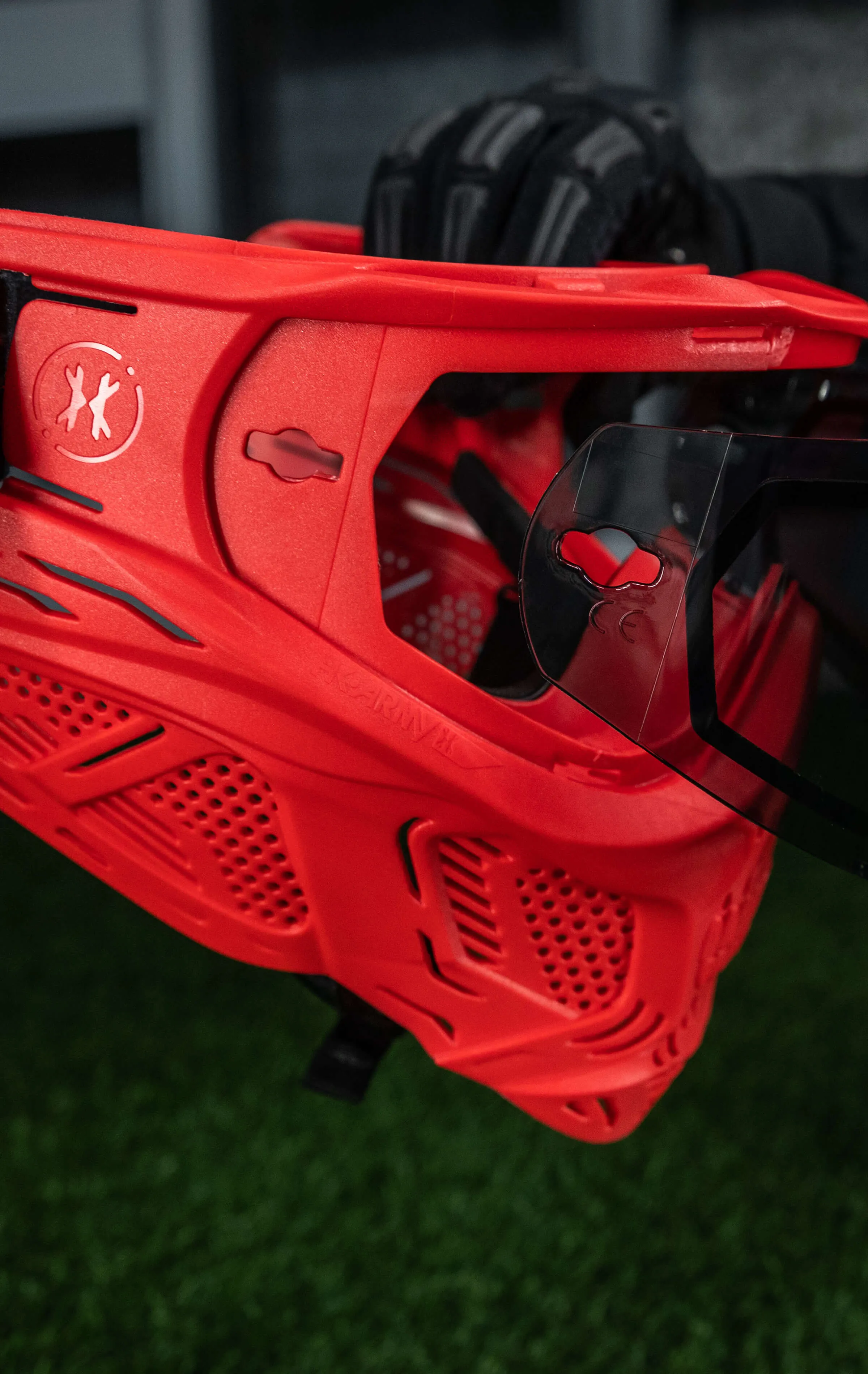 HSTL Skull Goggle Sinner - Red w/ Smoke Lens