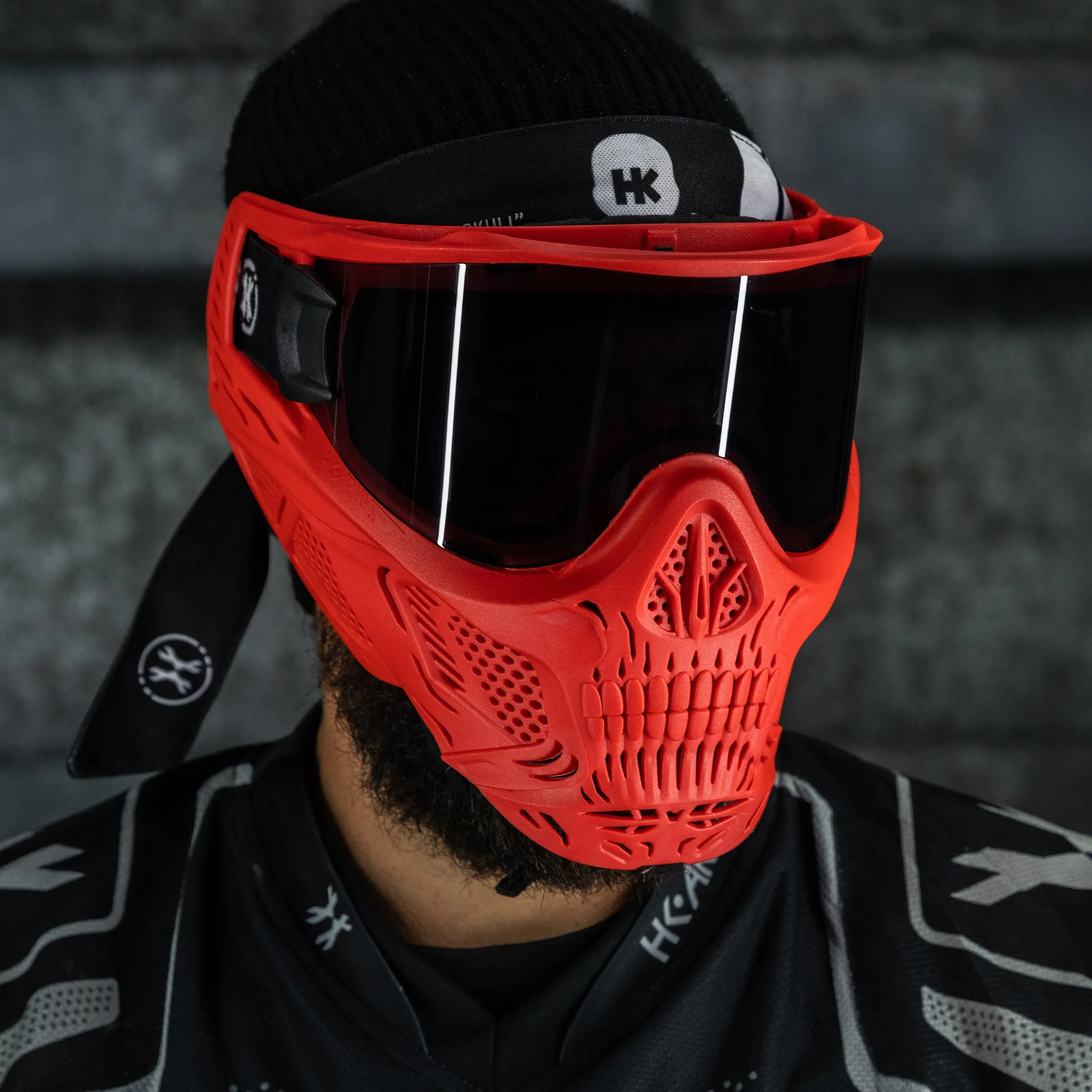 HSTL Skull Goggle Sinner - Red w/ Smoke Lens