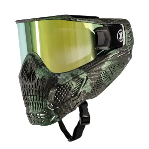 HSTL Skull Goggle Snake Green w/ Gold Lens