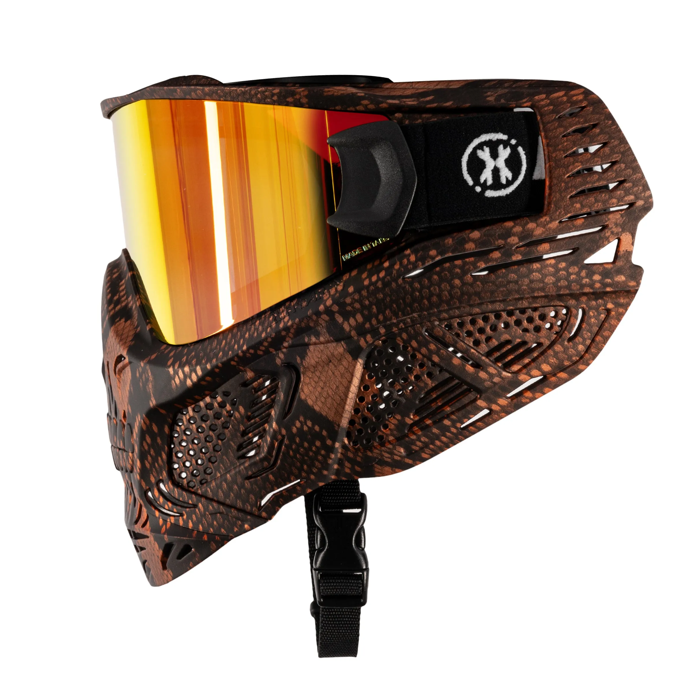 HSTL Skull Goggle Snake Red w/ Fire Lens