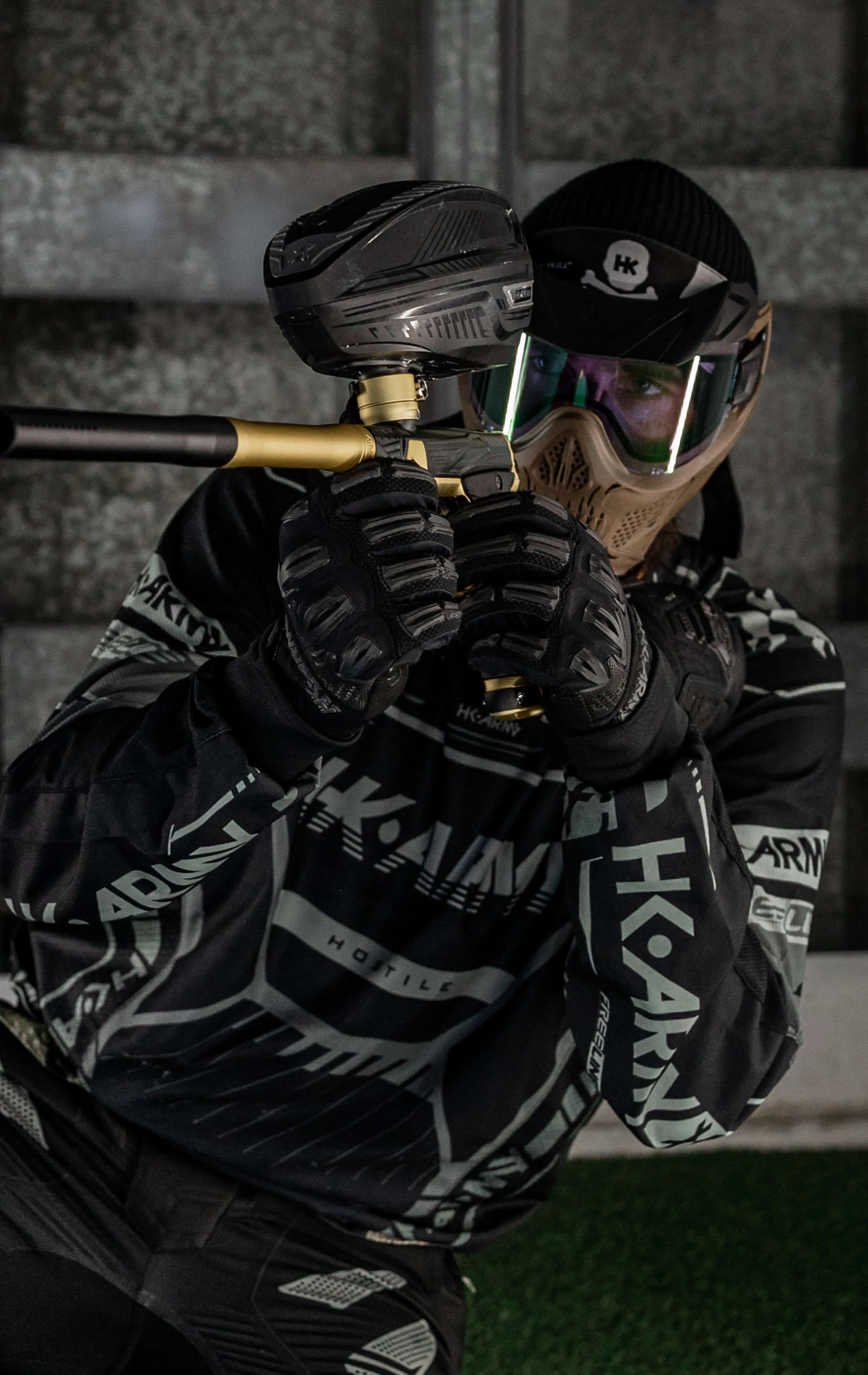 HSTL Skull Goggle - Tan w/ Clear Lens