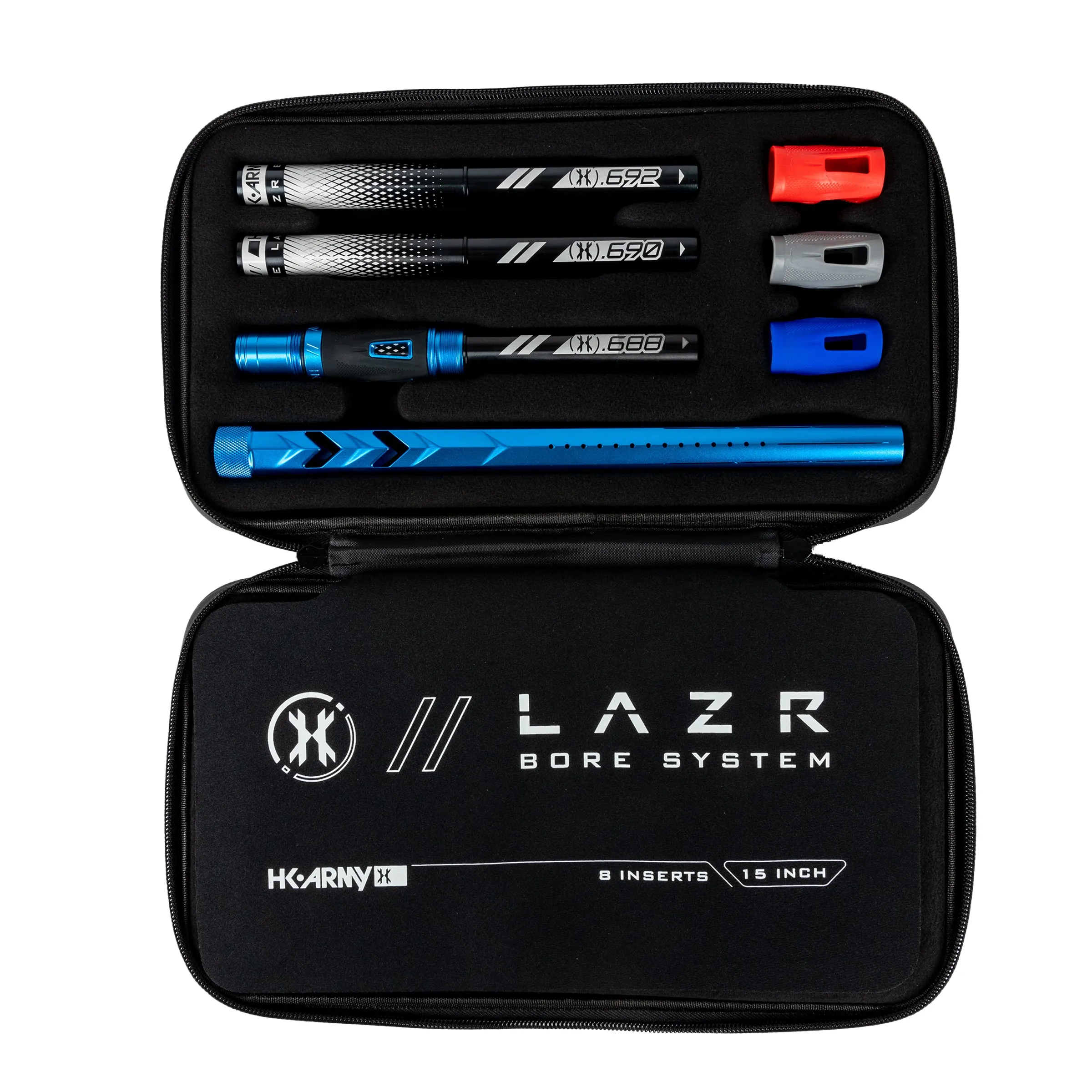 LAZR Elite Fossil Barrel Kit - 15 Dust Blue - Black Inserts - Cocker Threads