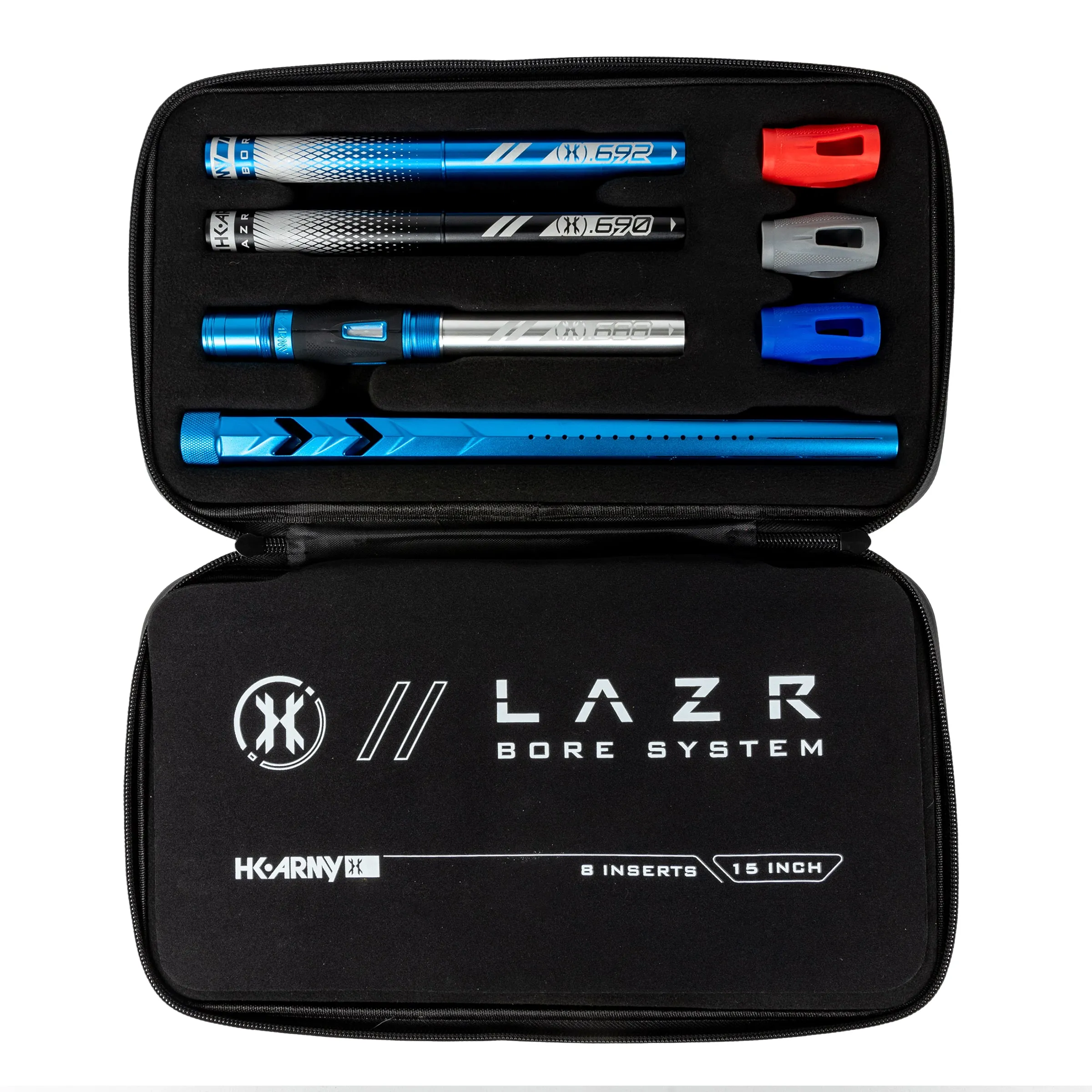 LAZR Elite Fossil Barrel Kit - 15 Dust Blue - Colored Inserts- Cocker Threads