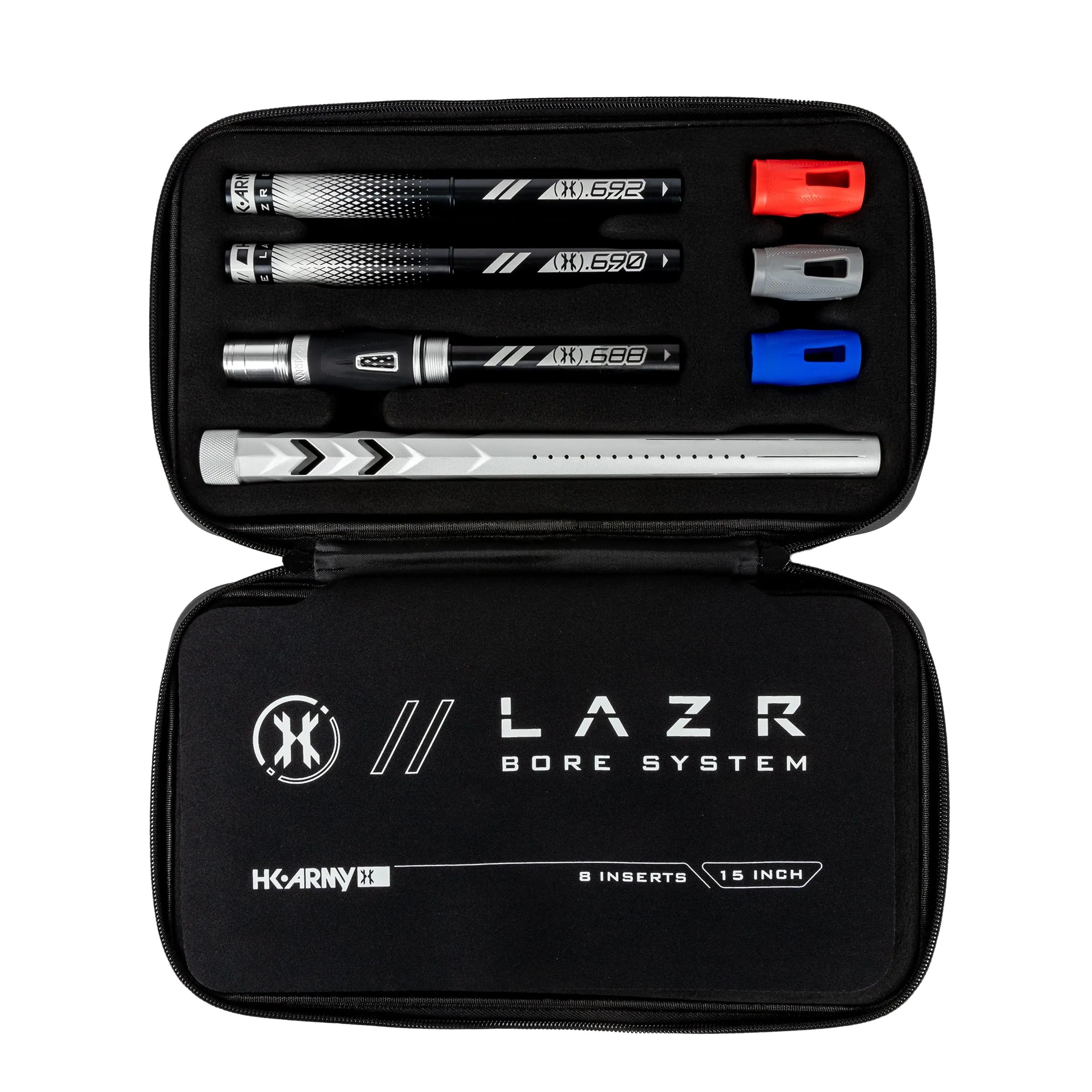 LAZR Elite Fossil Barrel Kit - 15 Dust Silver - Black Inserts - Cocker Threads