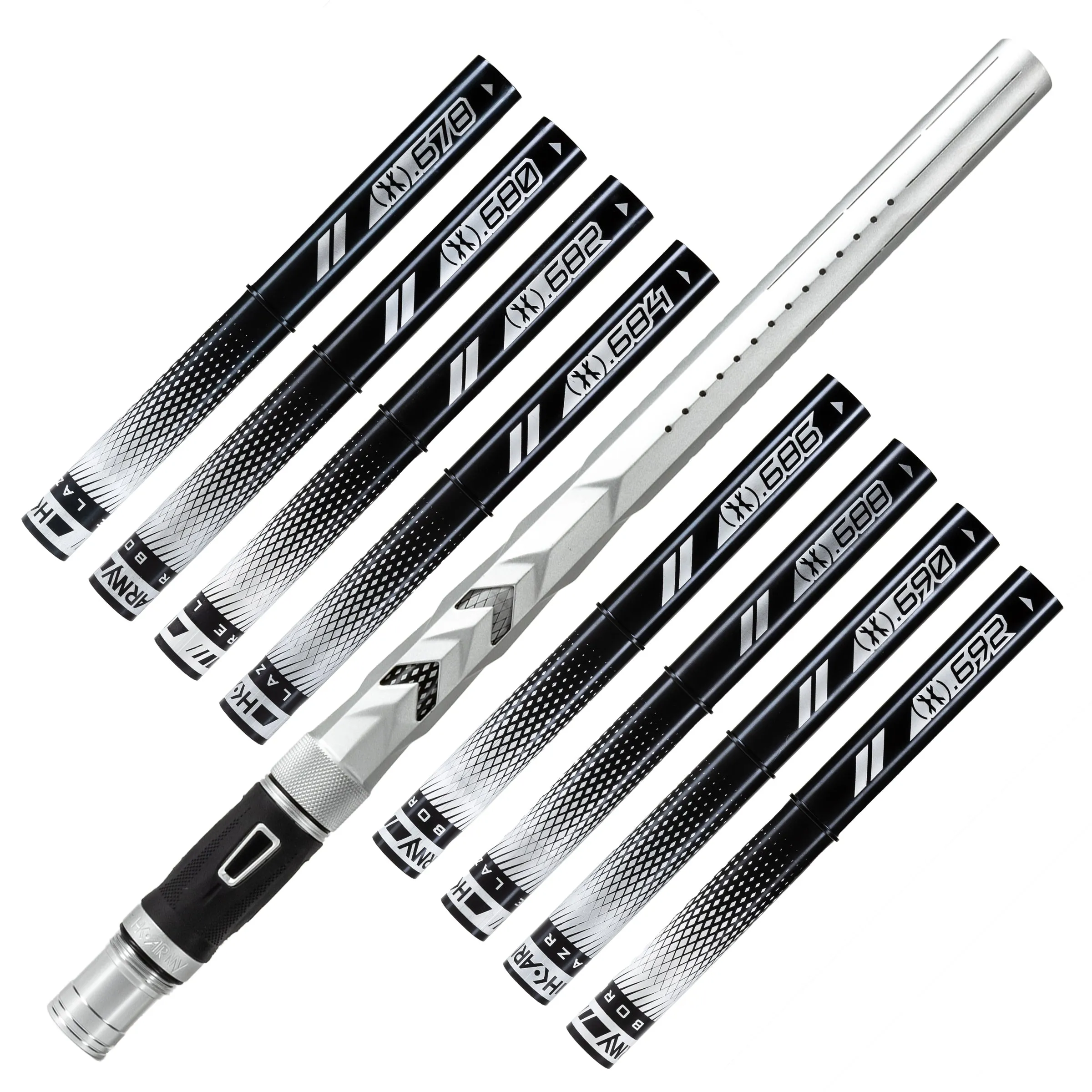 LAZR Elite Fossil Barrel Kit - 15 Dust Silver - Black Inserts - Cocker Threads